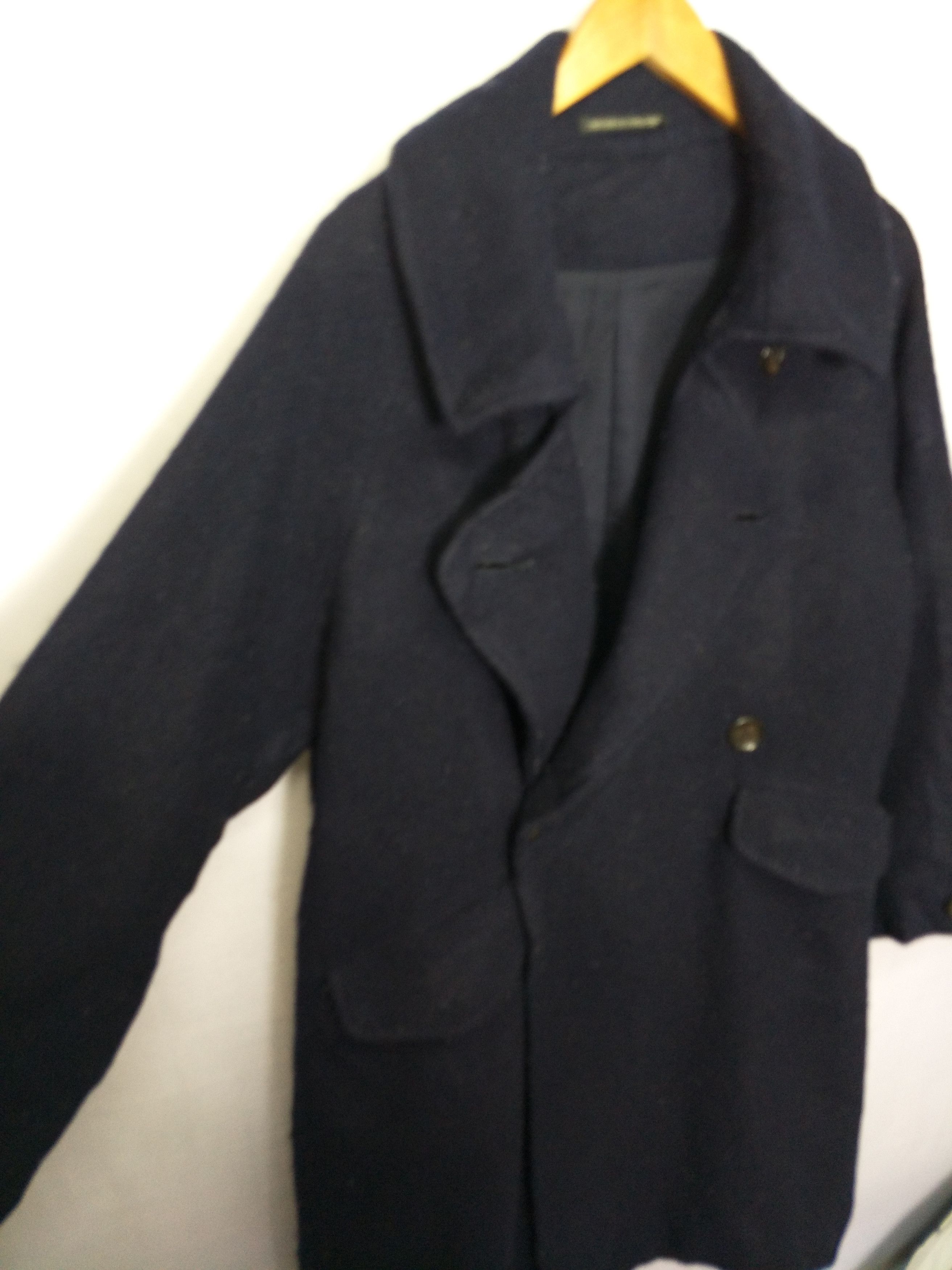 Yohji Yamamoto Y's Yohji Yamamoto Wool Double Breast Oversized Trench Coat Size US L / EU 52-54 / 3 - 3 Thumbnail