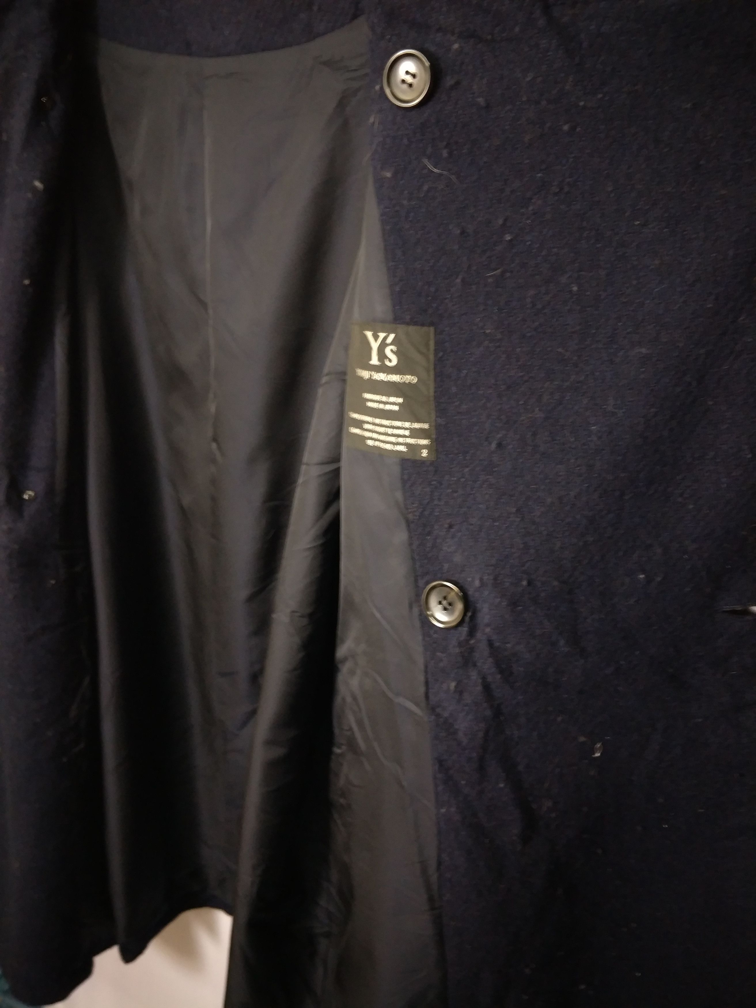 Yohji Yamamoto Y's Yohji Yamamoto Wool Double Breast Oversized Trench Coat Size US L / EU 52-54 / 3 - 6 Thumbnail