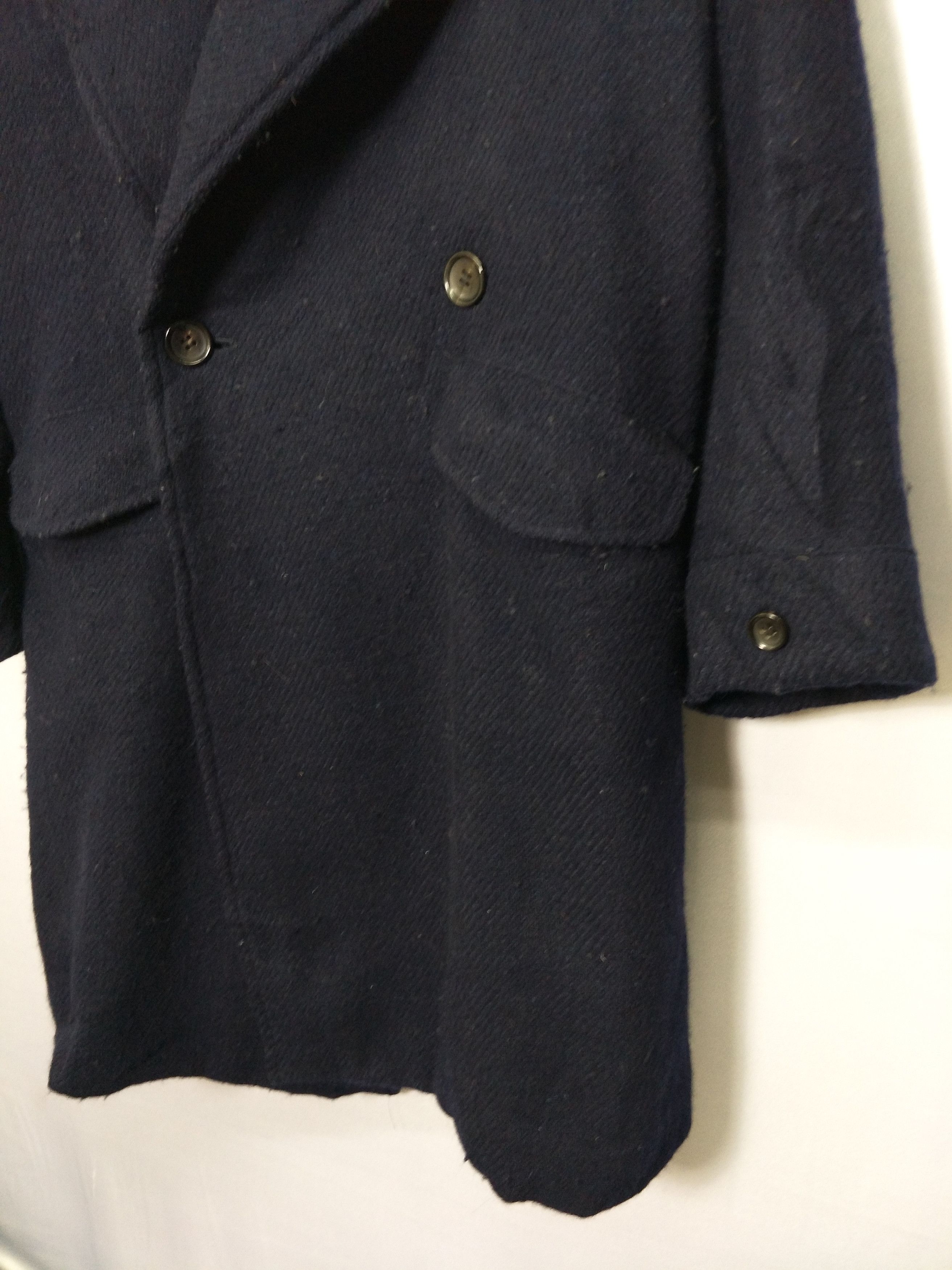 Yohji Yamamoto Y's Yohji Yamamoto Wool Double Breast Oversized Trench Coat Size US L / EU 52-54 / 3 - 4 Thumbnail