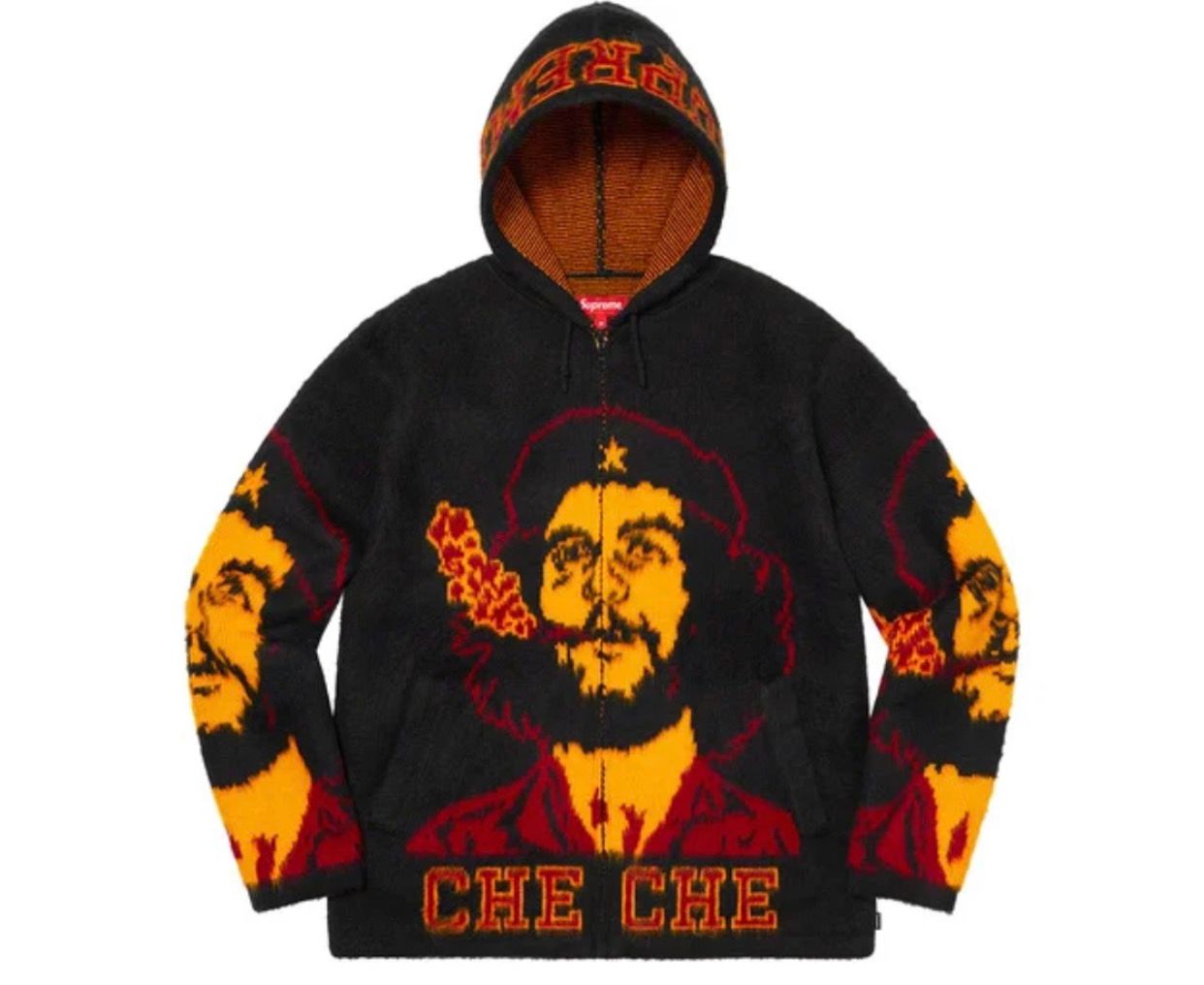 Supreme Che Guevara Hooded-Zip Up Sweater | Grailed