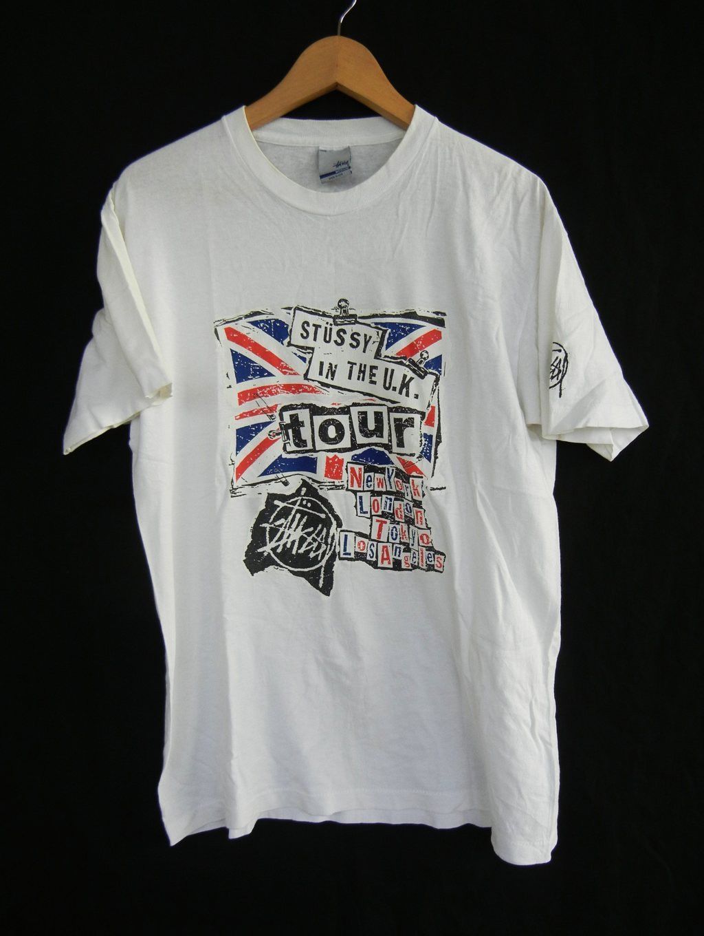 VTG STUSSY SEX PISTOL STUSSY IN THE UK SZ MEDIUM