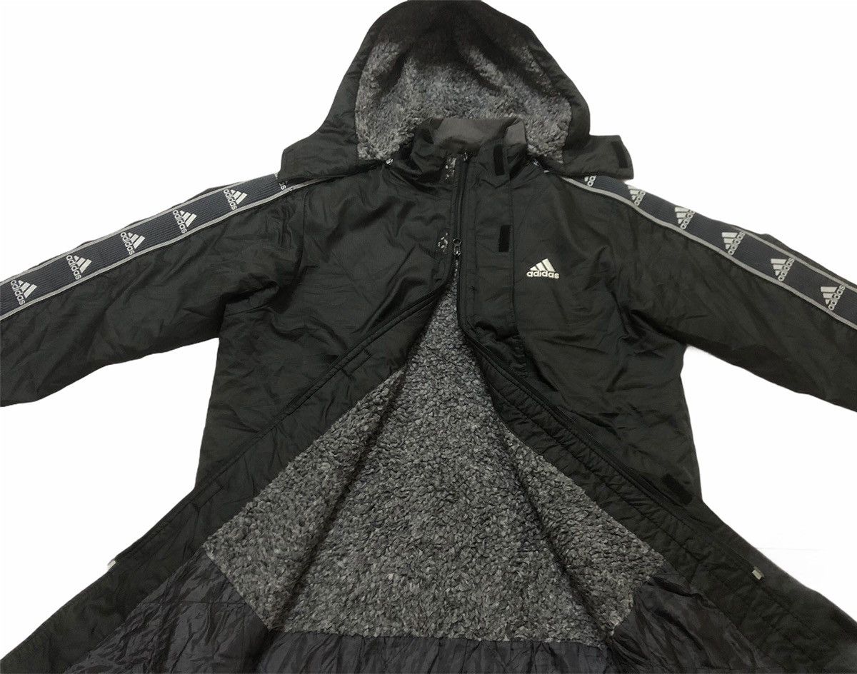 Vintage Adidas Overcoat 3stripe Rare