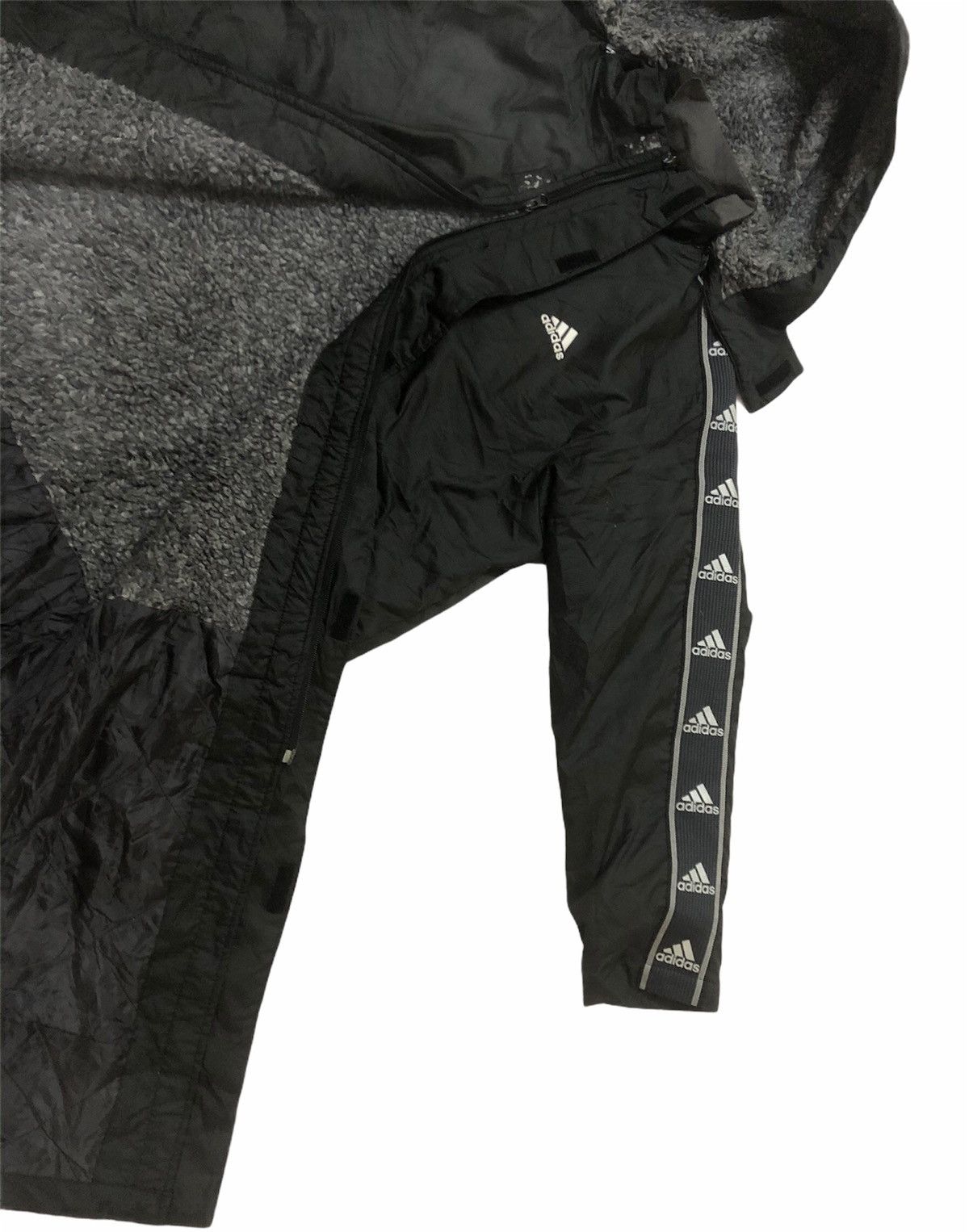 Vintage Adidas Overcoat 3stripe Rare