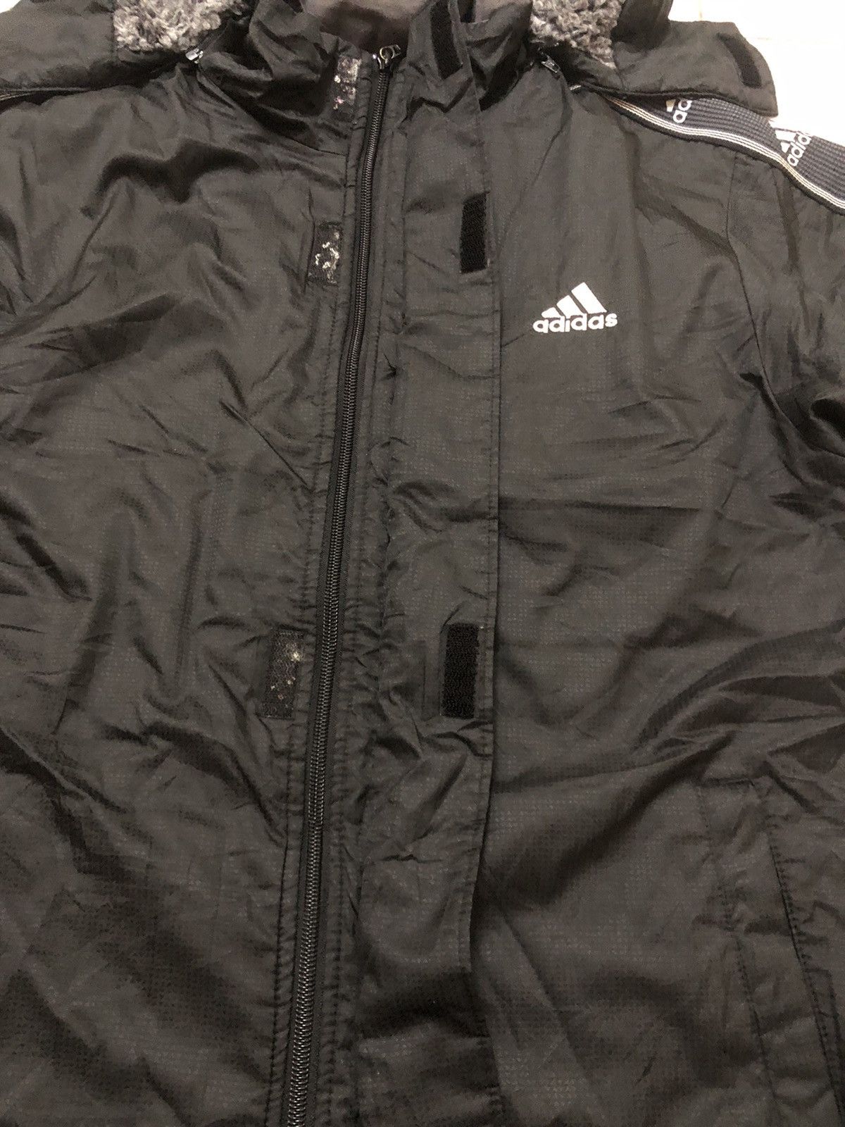 Vintage Adidas Overcoat 3stripe Rare