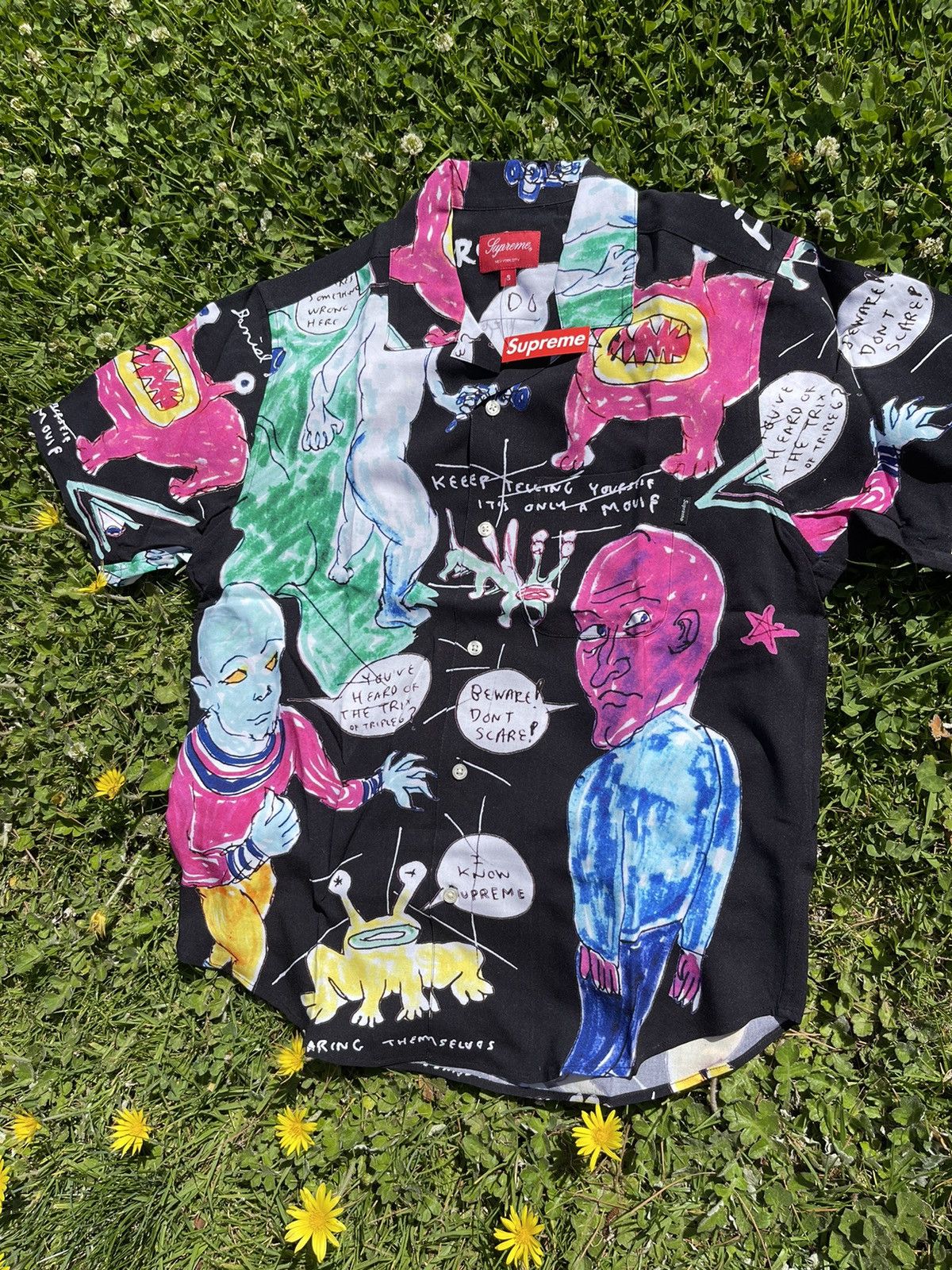 海外輸入】 Supreme Daniel Johnston Rayon S/S ShirtM - arabyacademy.com