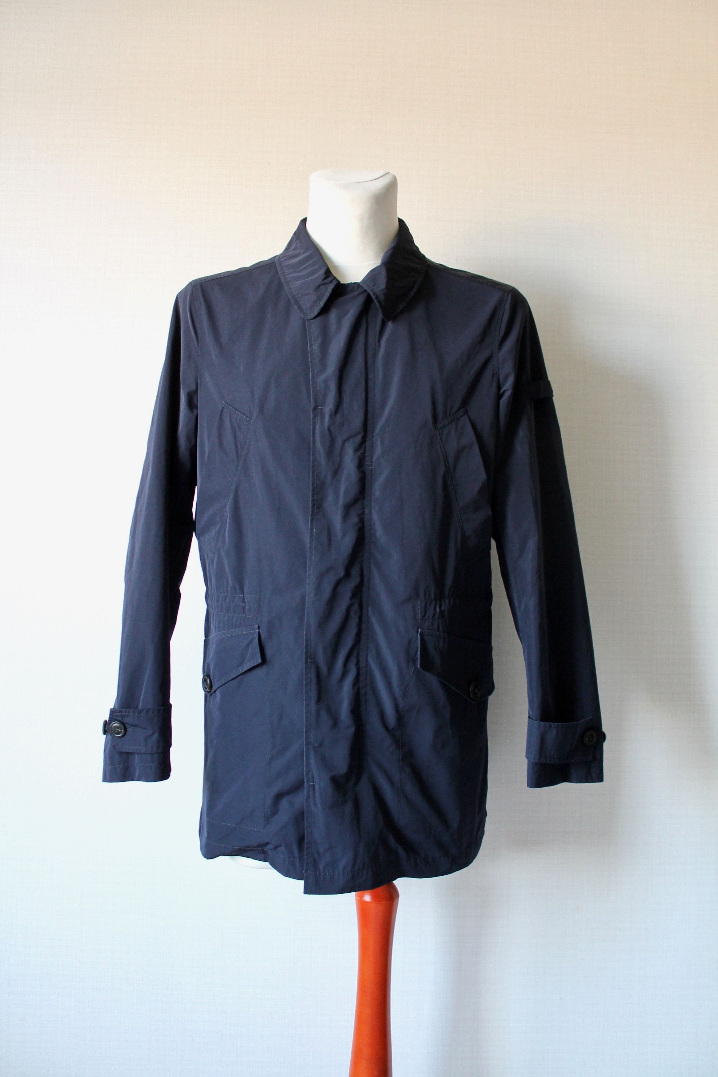 Woolrich Woolen Mills WOOLRICH light Coat jacket Navy Blue Size US S / EU 44-46 / 1 - 1 Thumbnail