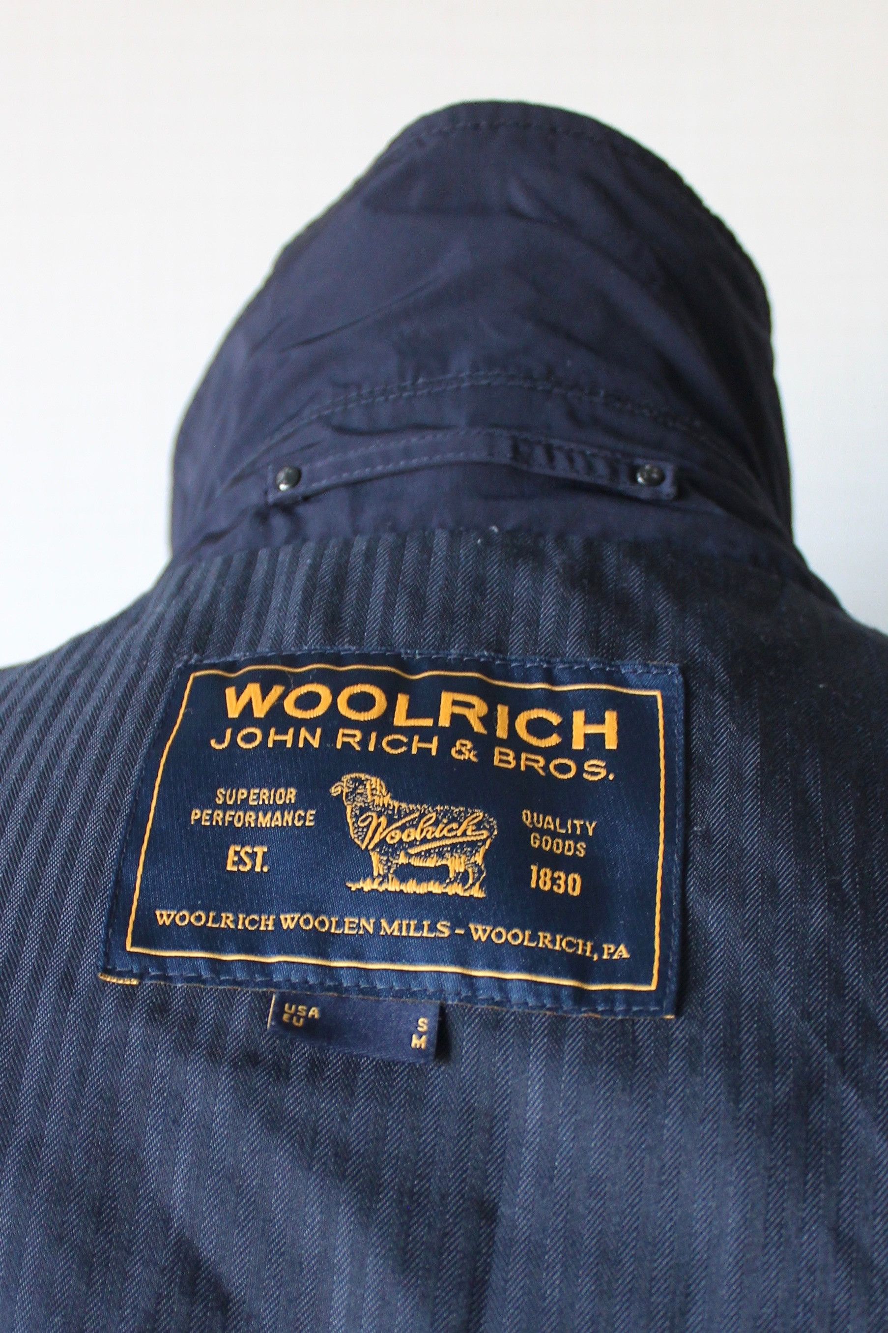 Woolrich Woolen Mills WOOLRICH light Coat jacket Navy Blue Size US S / EU 44-46 / 1 - 15 Thumbnail