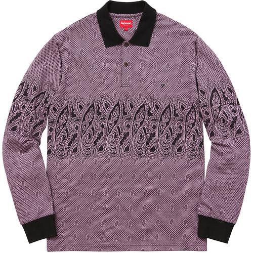 Supreme Paisley L/S Polo FW16 Size US S / EU 44-46 / 1 - 9 Thumbnail