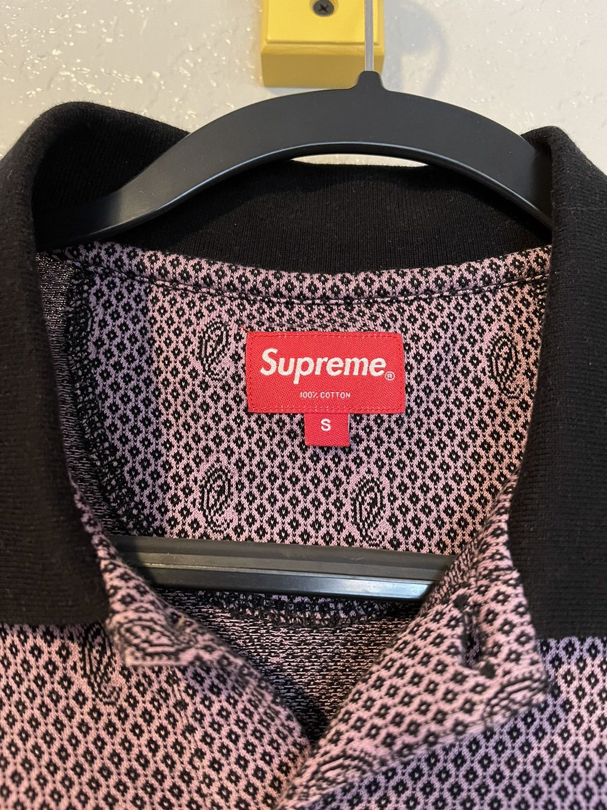 Supreme Paisley L/S Polo FW16 Size US S / EU 44-46 / 1 - 2 Thumbnail