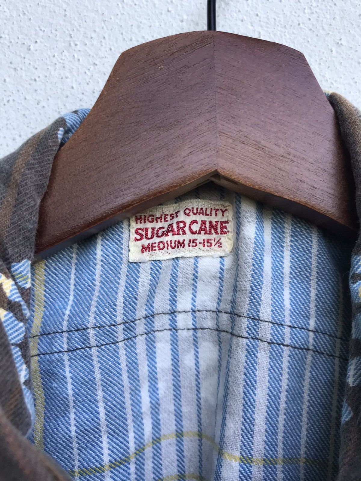 Sugar Cane × Toyo Enterprises Nice Design🔥Sugar Cane Shirt Button Down Long Sleeve Size US S / EU 44-46 / 1 - 8 Thumbnail