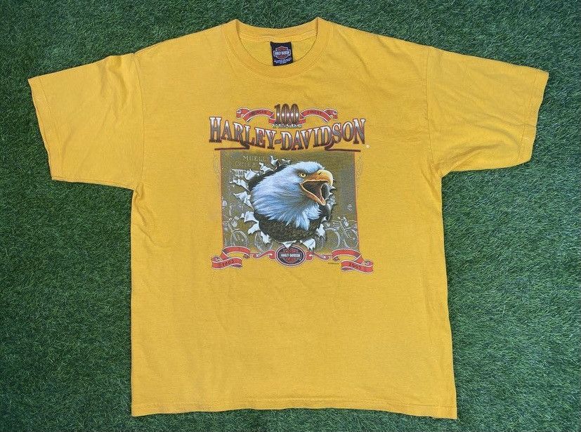Harley Davidson × Vintage VINTAGE HARLEY DAVIDSON GRPAHIC T-SHIRT Size US XL / EU 56 / 4 - 1 Thumbnail
