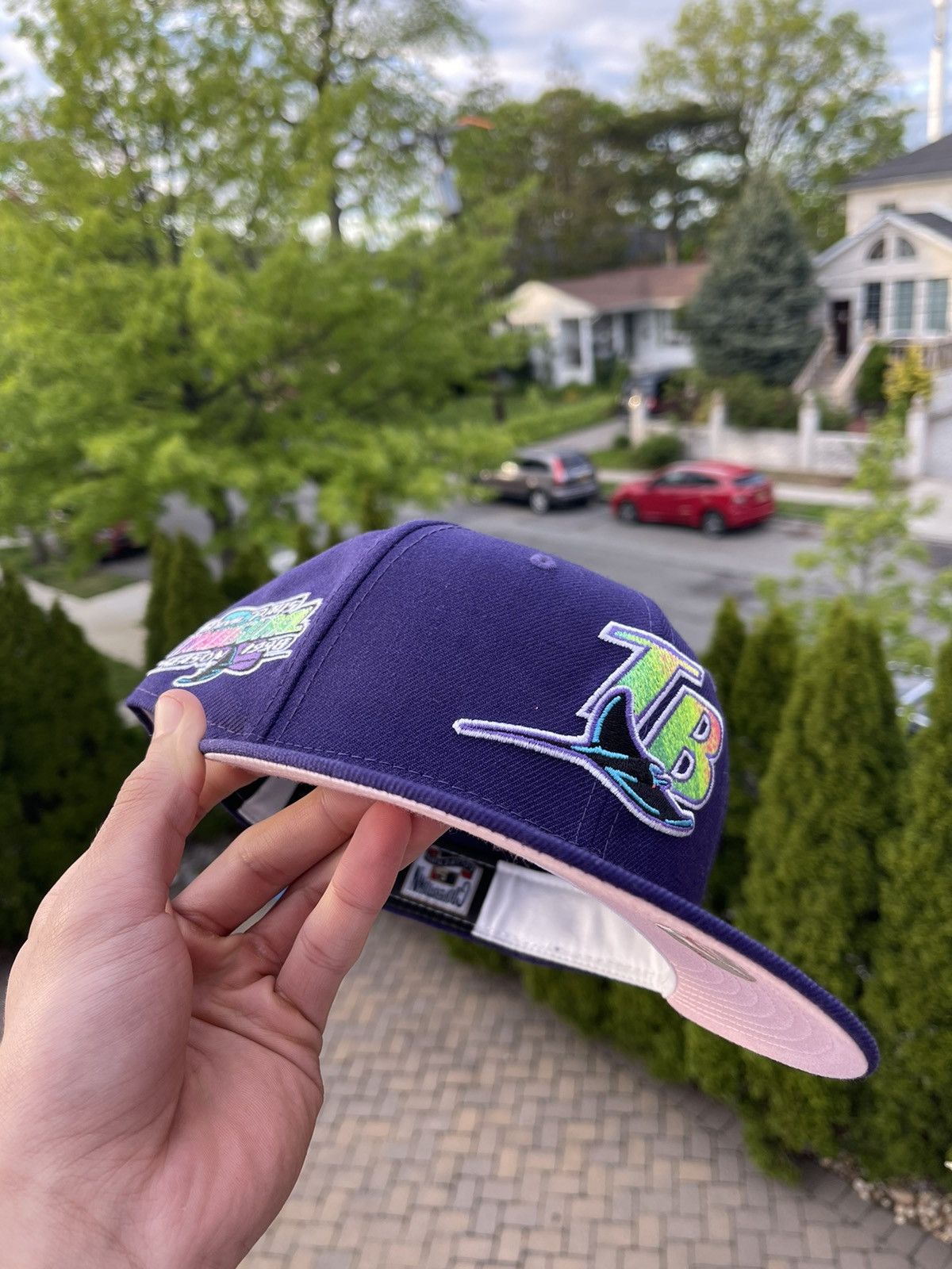 Purple Tampa Bay Devil Rays 1998 Inaugural Season New Era Fitted Hat