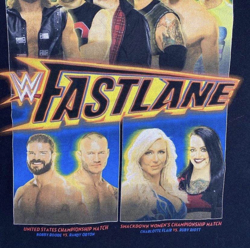 Vintage × WWE × WWF WWE CHAMPIONSHIP 6-PACK CHALLENGE MATCH FASTLANE GRAPHIC TEE Size US L / EU 52-54 / 3 - 3 Thumbnail