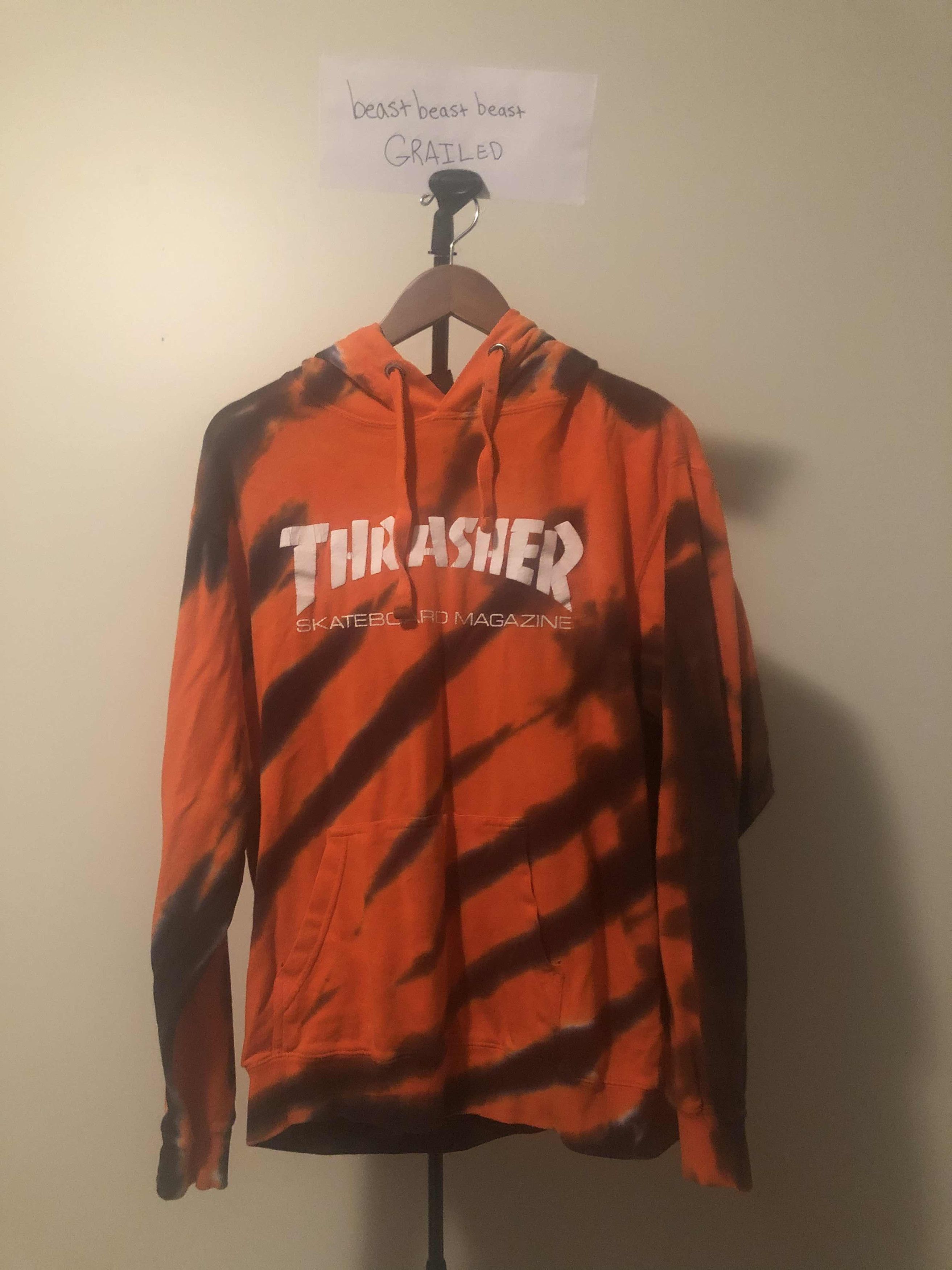 Thrasher Inferno Hoodie Navy Orange