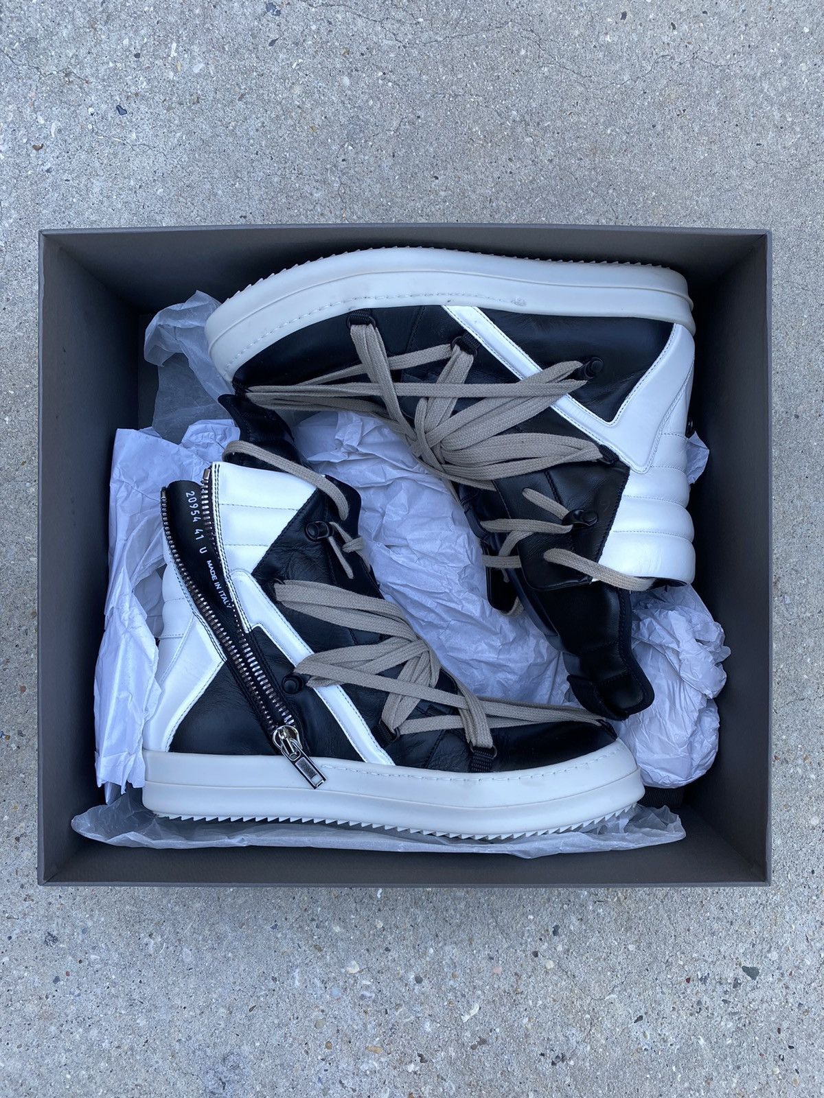 Rick Owens Mega Lace Geobasket | Grailed