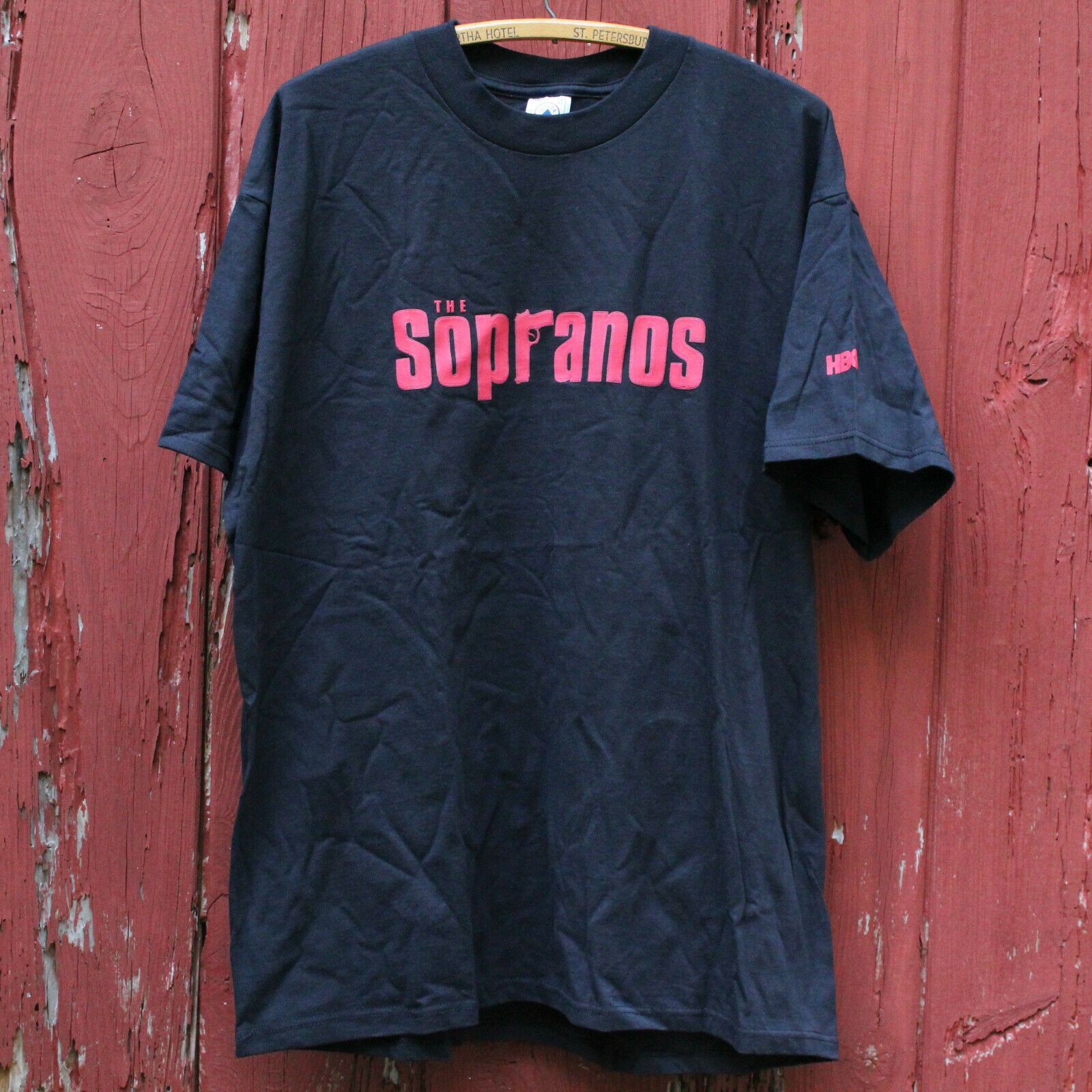 image of Delta x Vintage 90's Sopranos Promo T Shirt Tv Hbo Deadstock in Black, Men's (Size XL)