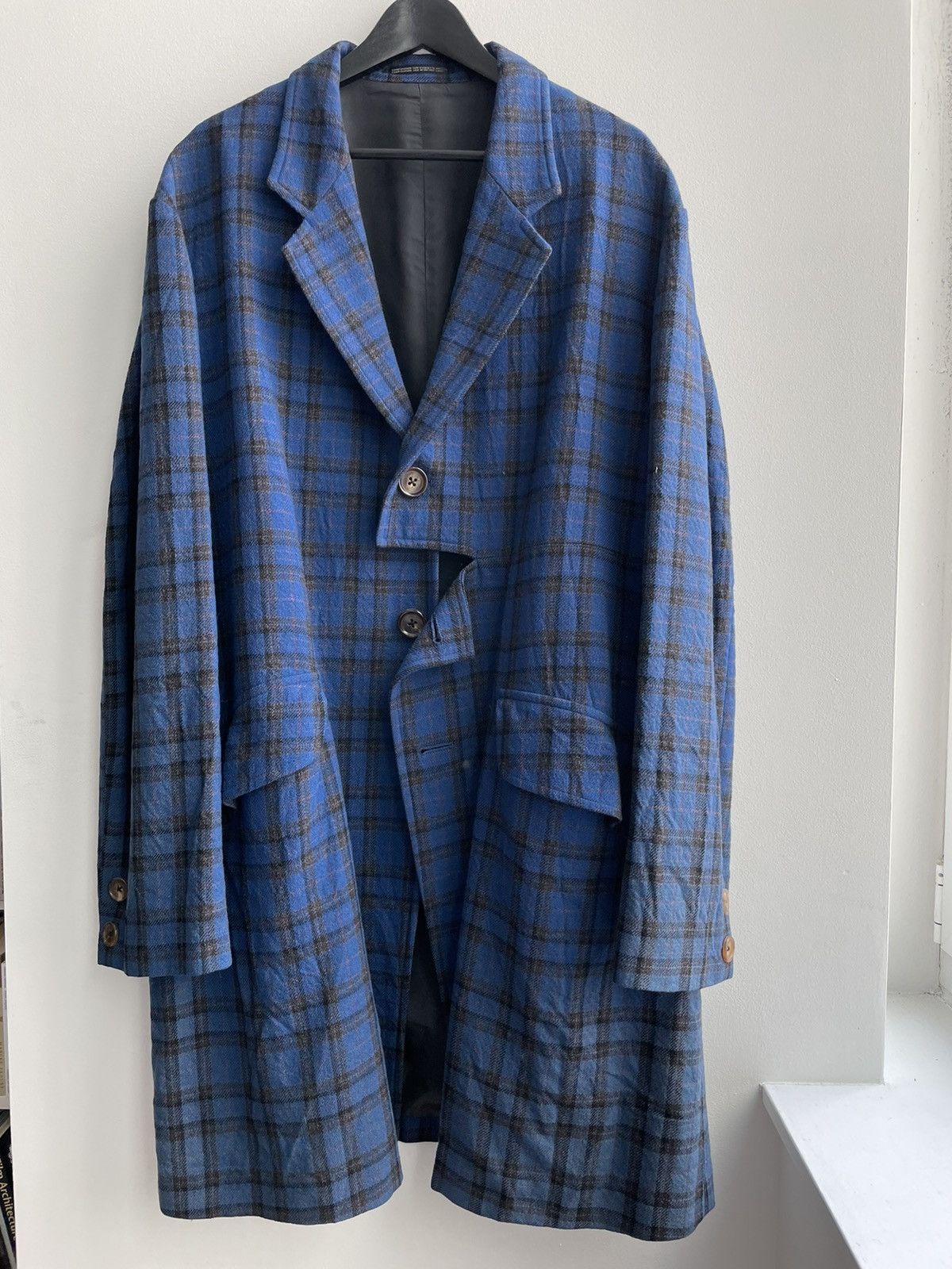 Yohji Yammamoto Homme Archive AW96 Plaid Coat