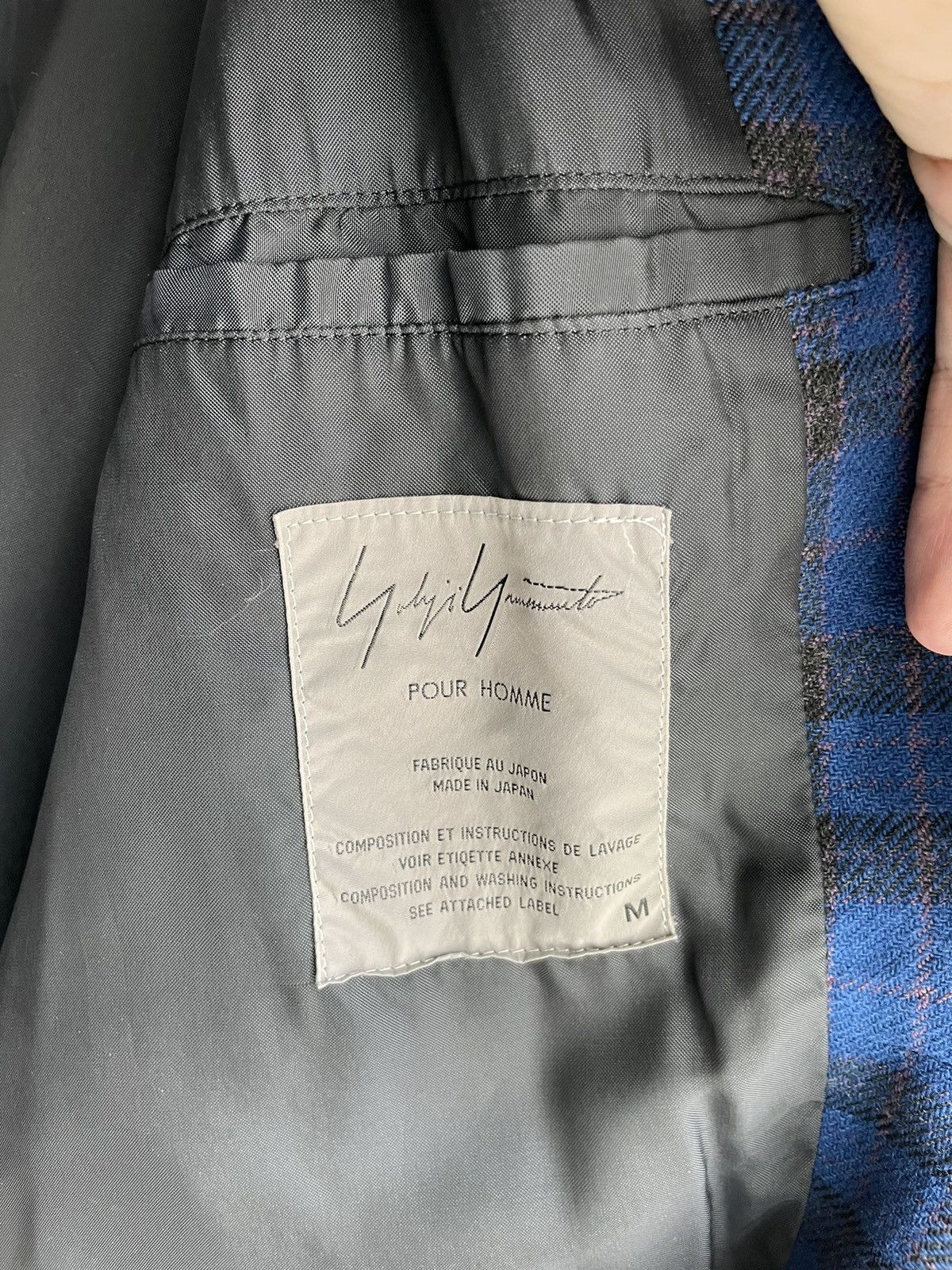 Yohji Yamamoto Yohji Yammamoto Homme Archive AW96 Plaid Coat Size US M / EU 48-50 / 2 - 5 Thumbnail