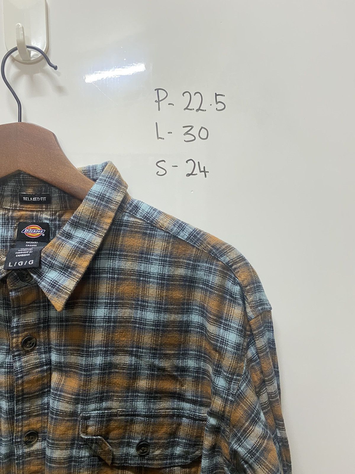 Designer × Dickies × Flannel vintage 90s dickies tartan streetwear flannel size L k6 Size US L / EU 52-54 / 3 - 6 Thumbnail