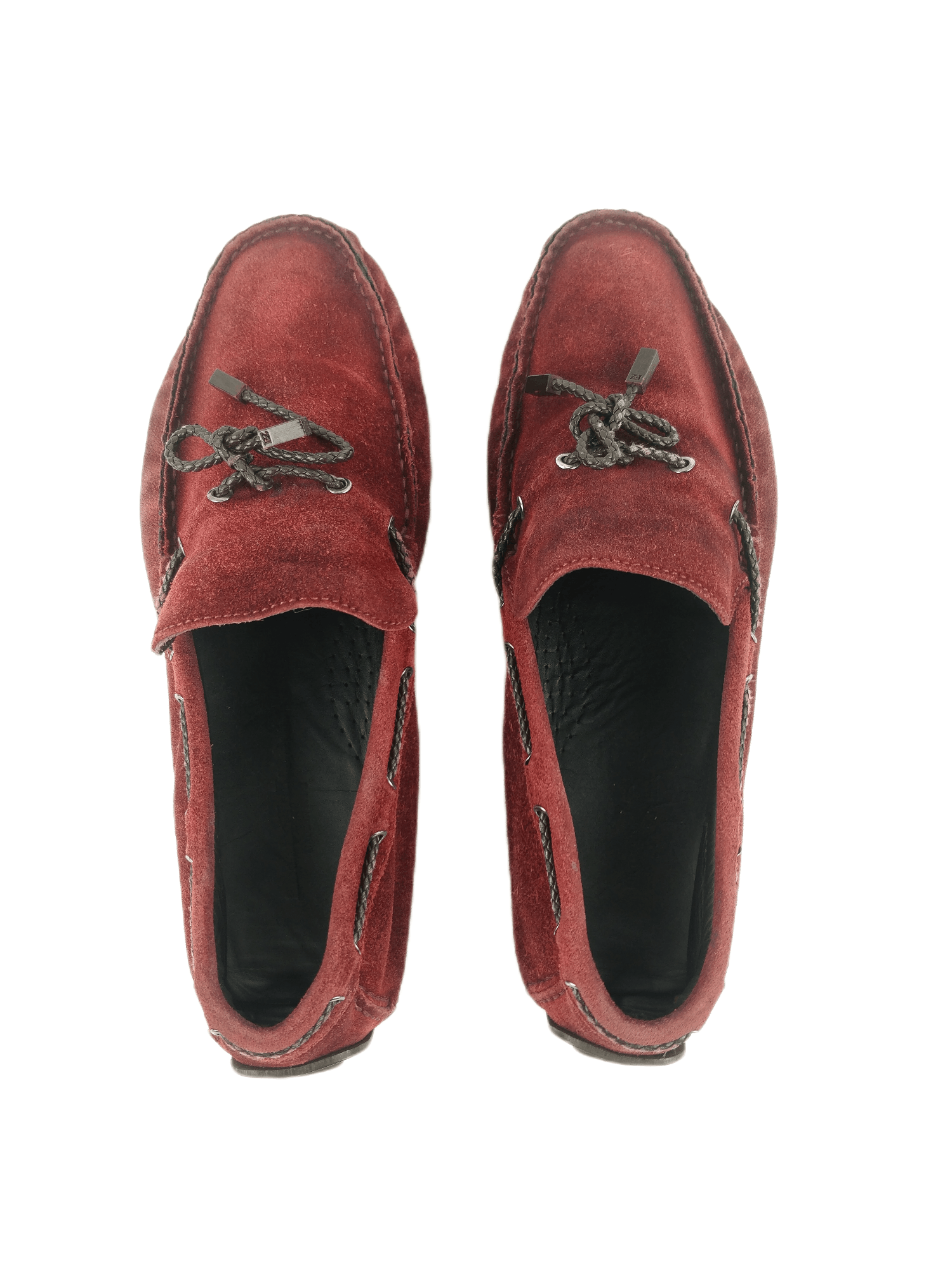 Rare Ermenegildo Zegna Maroon Suede Loafers
