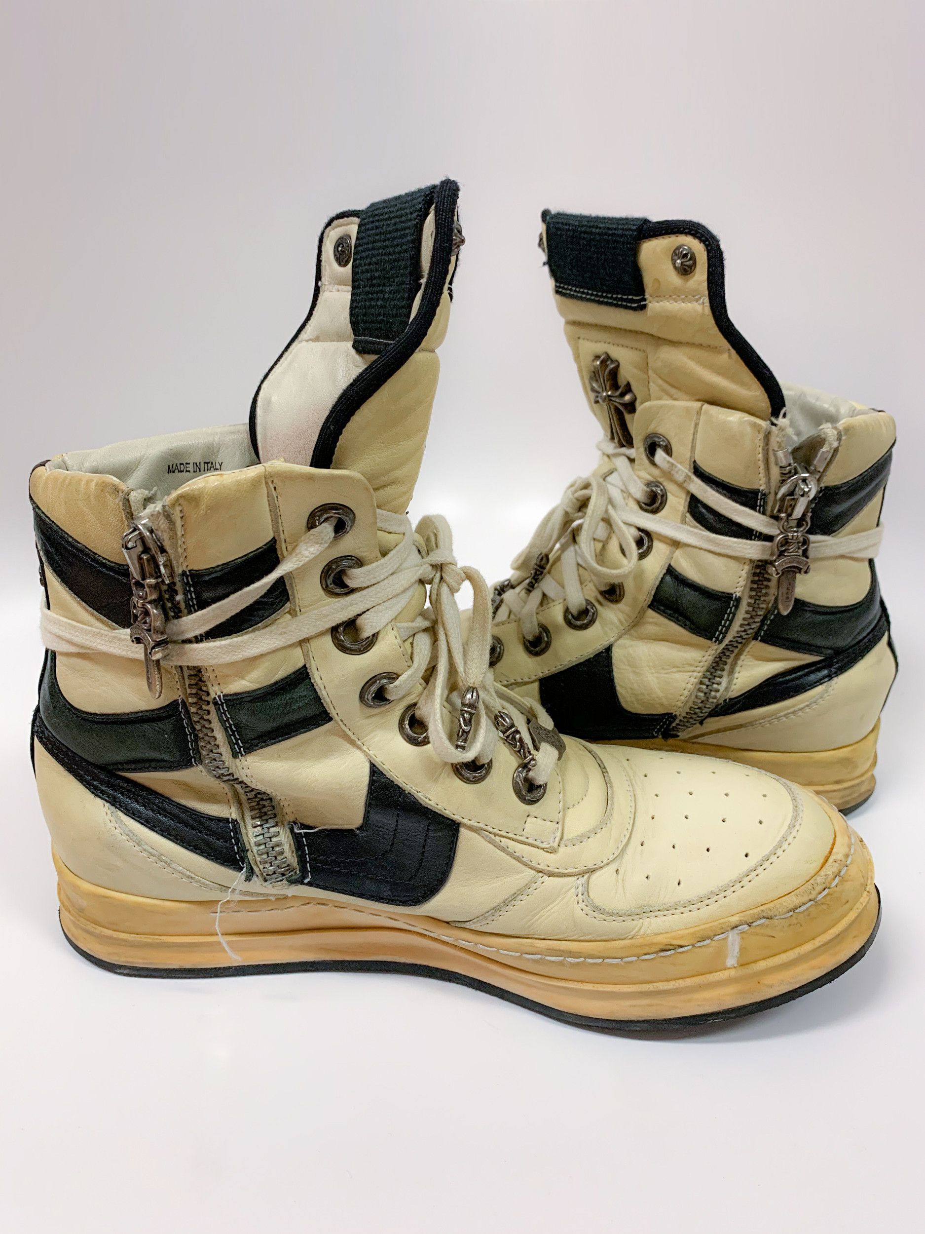 Chrome Hearts × Rick Owens Rick Owens x Chrome Hearts Dunks White & Black Rare! Size US 10 / EU 43 - 5 Thumbnail