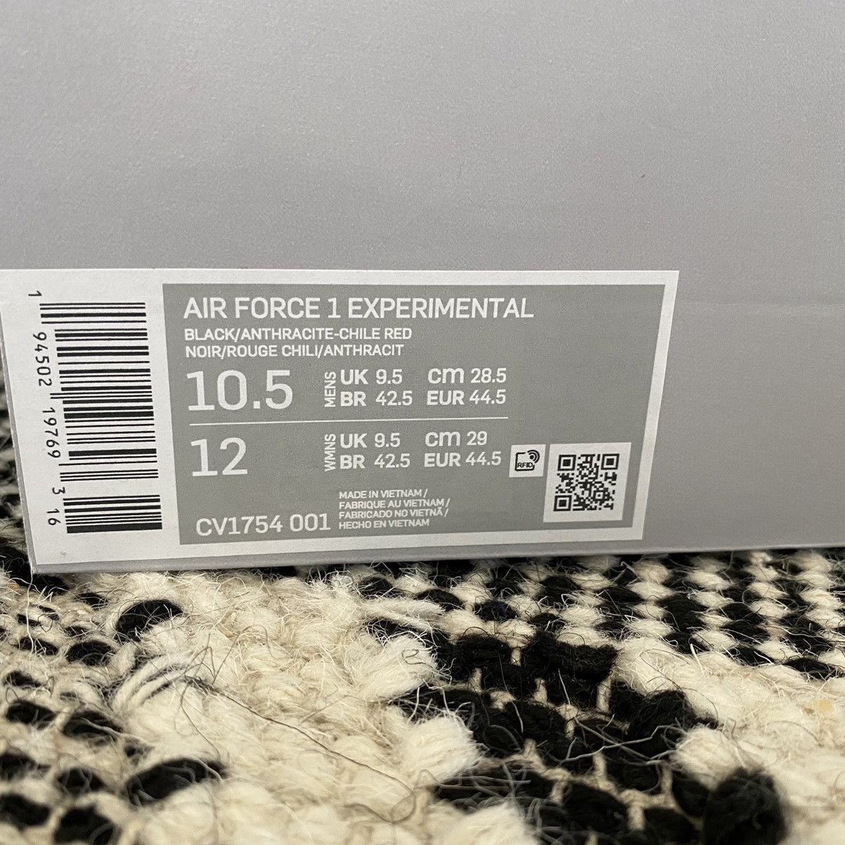 Nike Nike Experimental black Air Force 1 Size US 10.5 / EU 43-44 - 12 Thumbnail