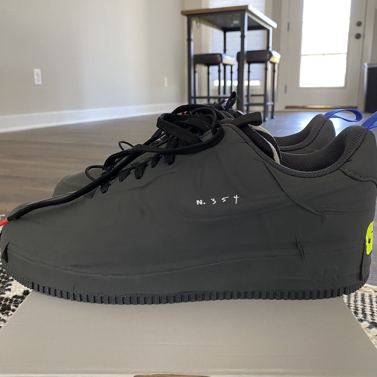 Nike Nike Experimental black Air Force 1 Size US 10.5 / EU 43-44 - 4 Thumbnail