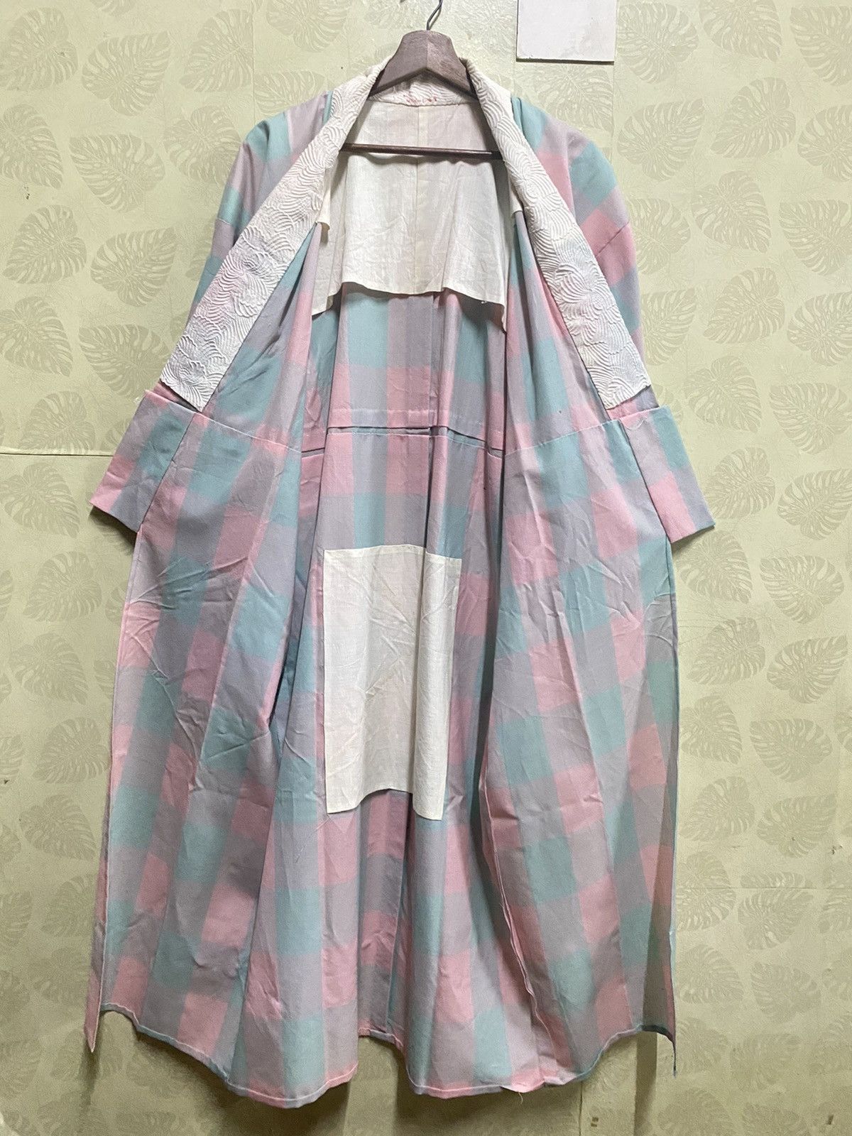 Designer × Japanese Brand vintage 90s checkered plaid kimono robes - BP2 Size US L / EU 52-54 / 3 - 5 Thumbnail