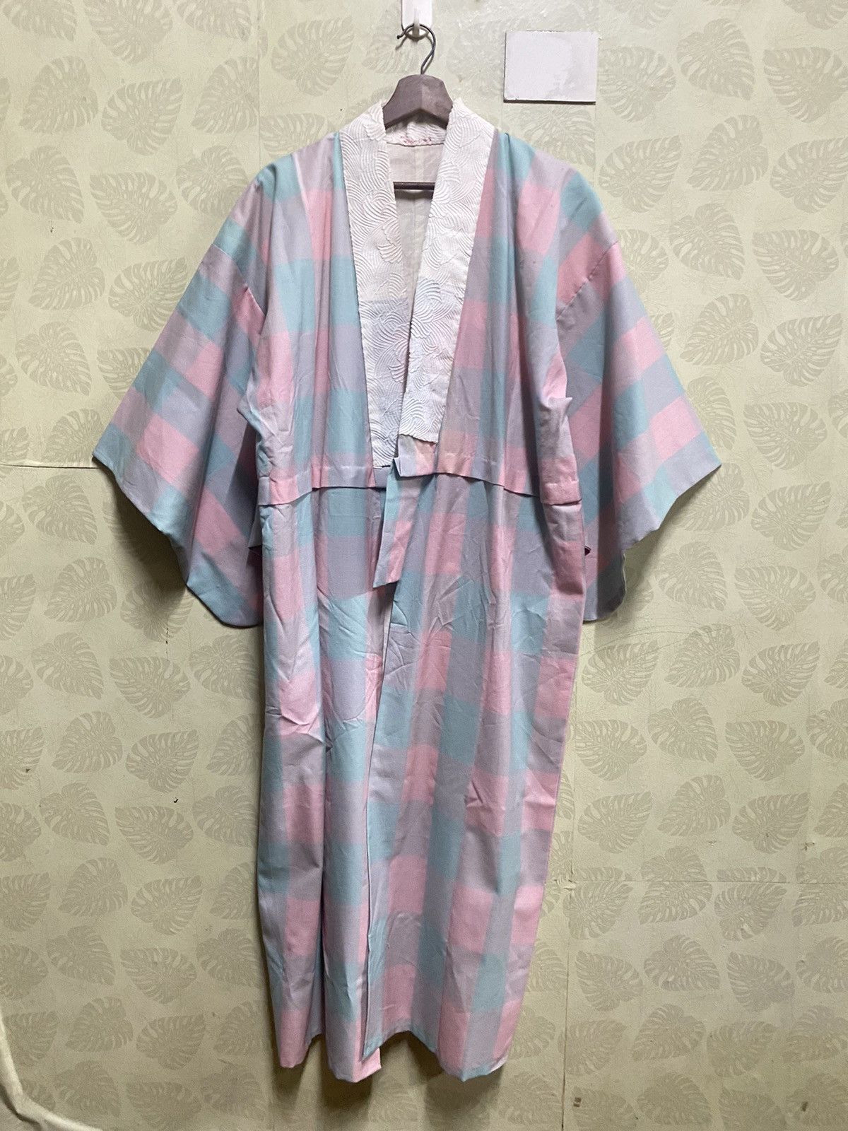 Designer × Japanese Brand vintage 90s checkered plaid kimono robes - BP2 Size US L / EU 52-54 / 3 - 2 Thumbnail