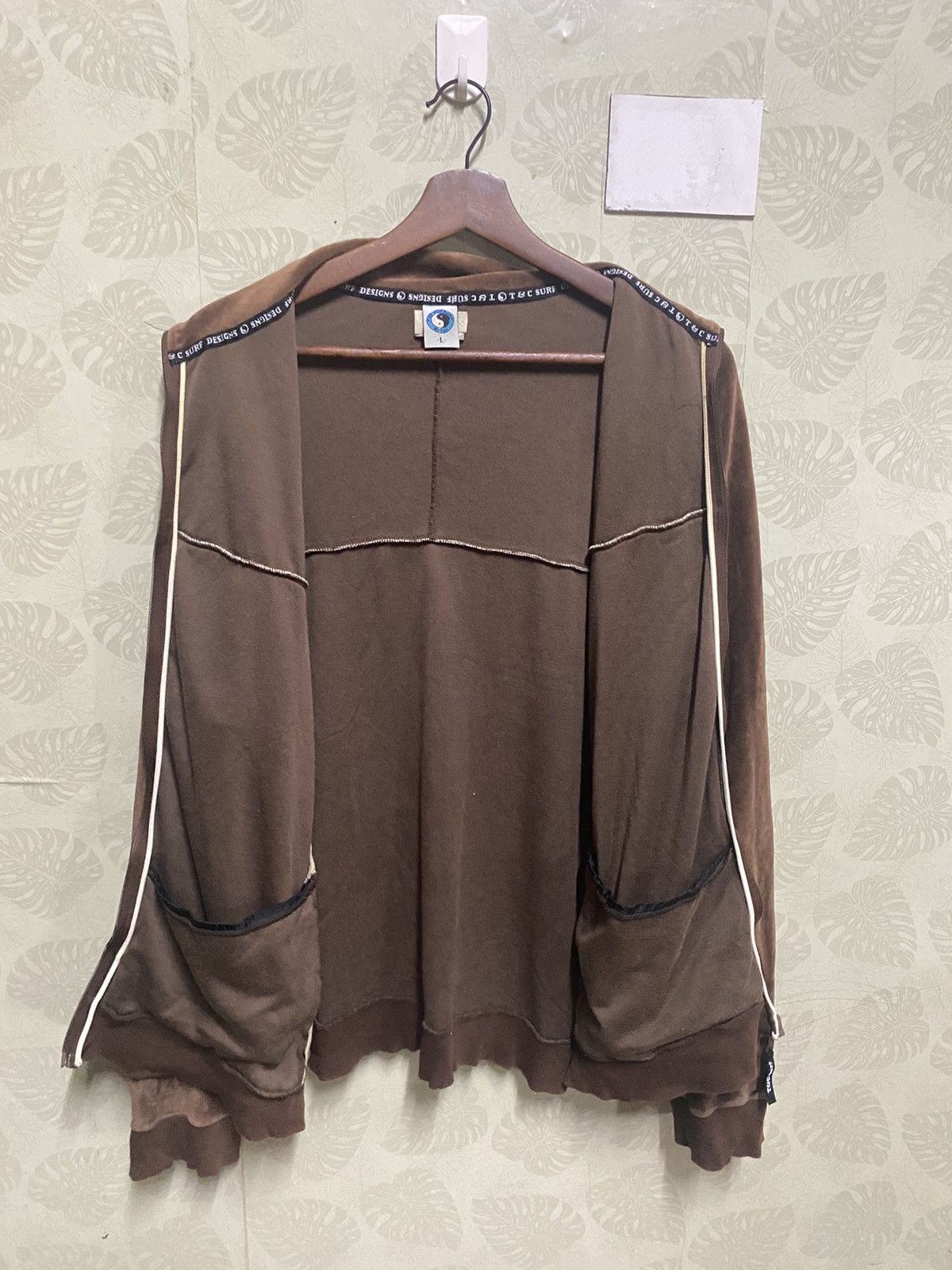 Vintage vintage 90s t&c surf design zip up jacket size M L - j15 Size US L / EU 52-54 / 3 - 4 Thumbnail