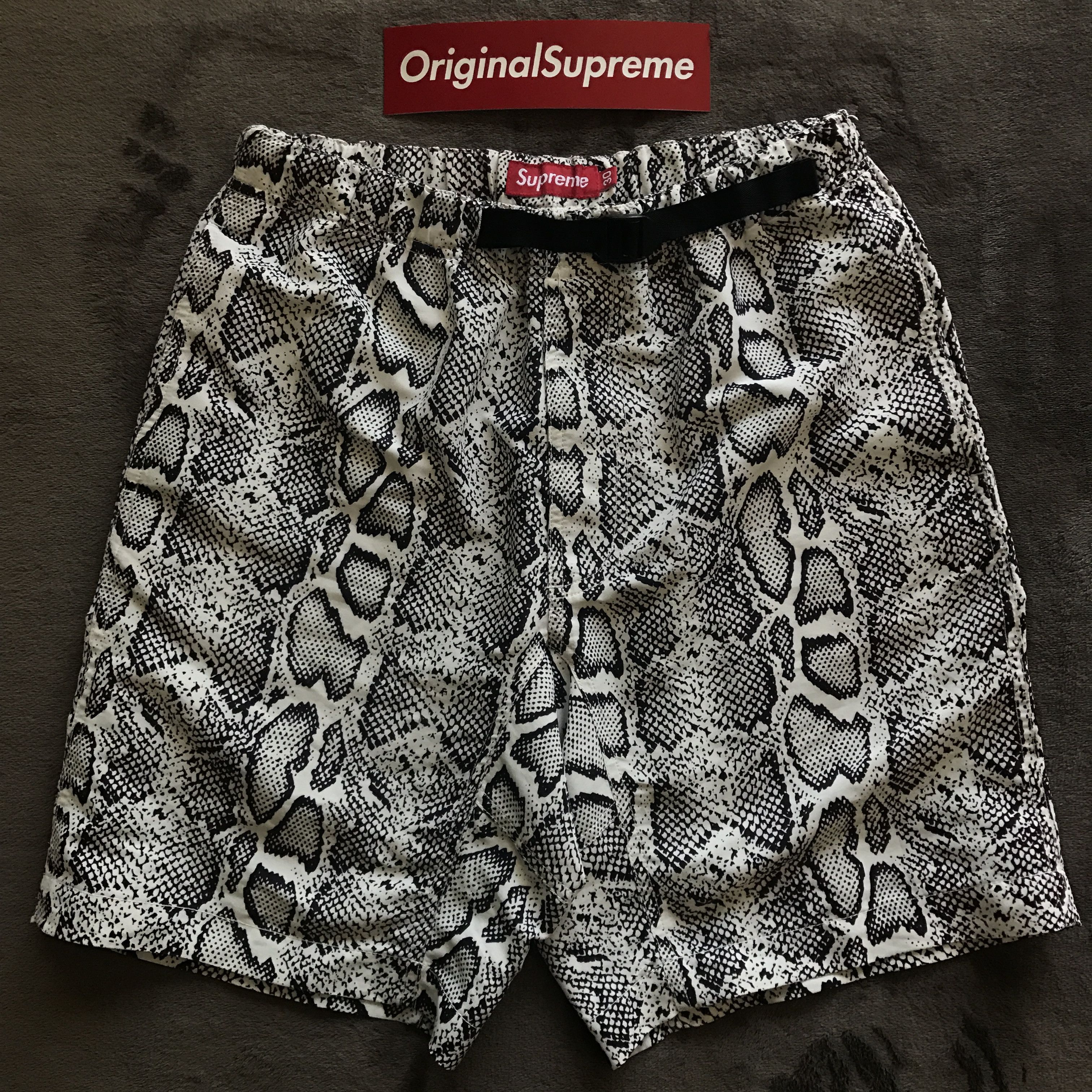 Supreme cheap snakeskin shorts