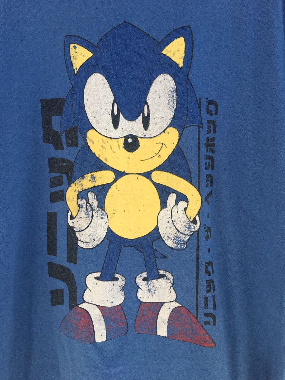 少年漫画 SEGA SONIC THE HEDGEHOG VINTAGE/Y2K Vintage Sonic The Hedgehog Sega T Shirt Small Long Sleeve 90