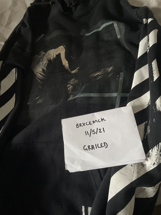 Off white hot sale religion hoodie