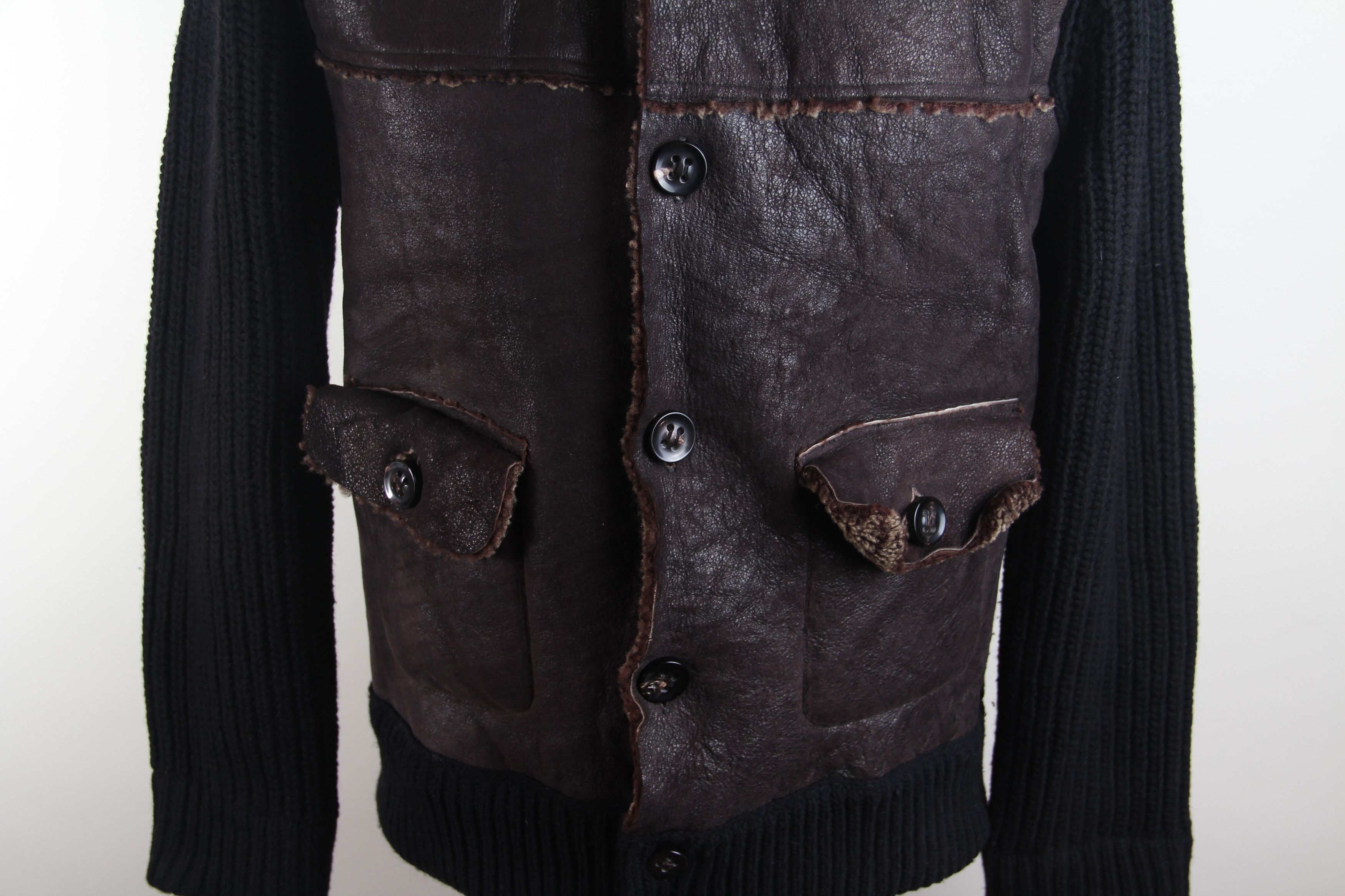 PAL ZILERI　Mouton / Knit Swiching Jacket PAL ZILERI Mouton / Knit Swiching Jacket PAL ZILERI Mouton / Knit