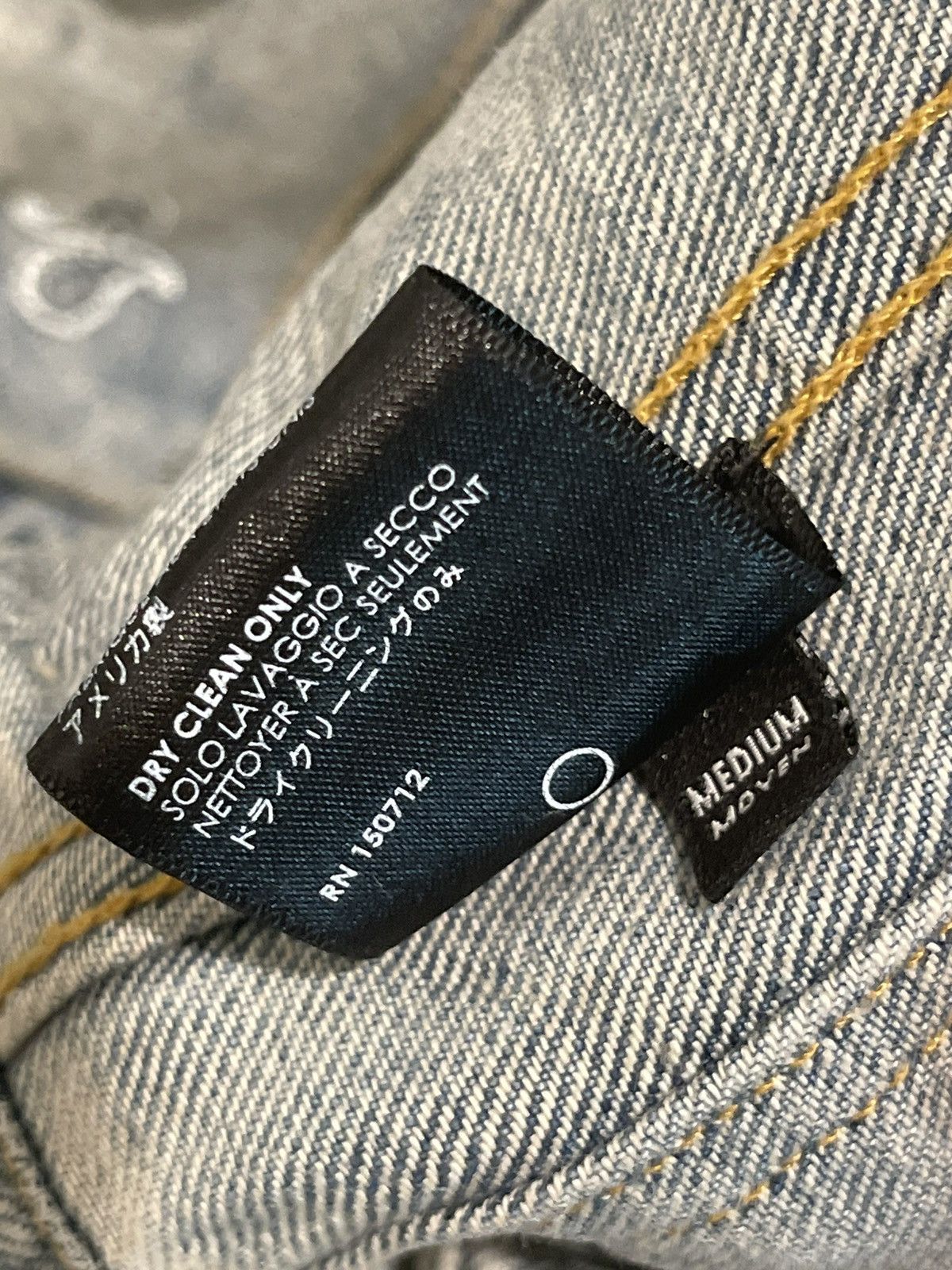 Amiri Amiri Paisley Denim Jacket Size US M / EU 48-50 / 2 - 5 Thumbnail