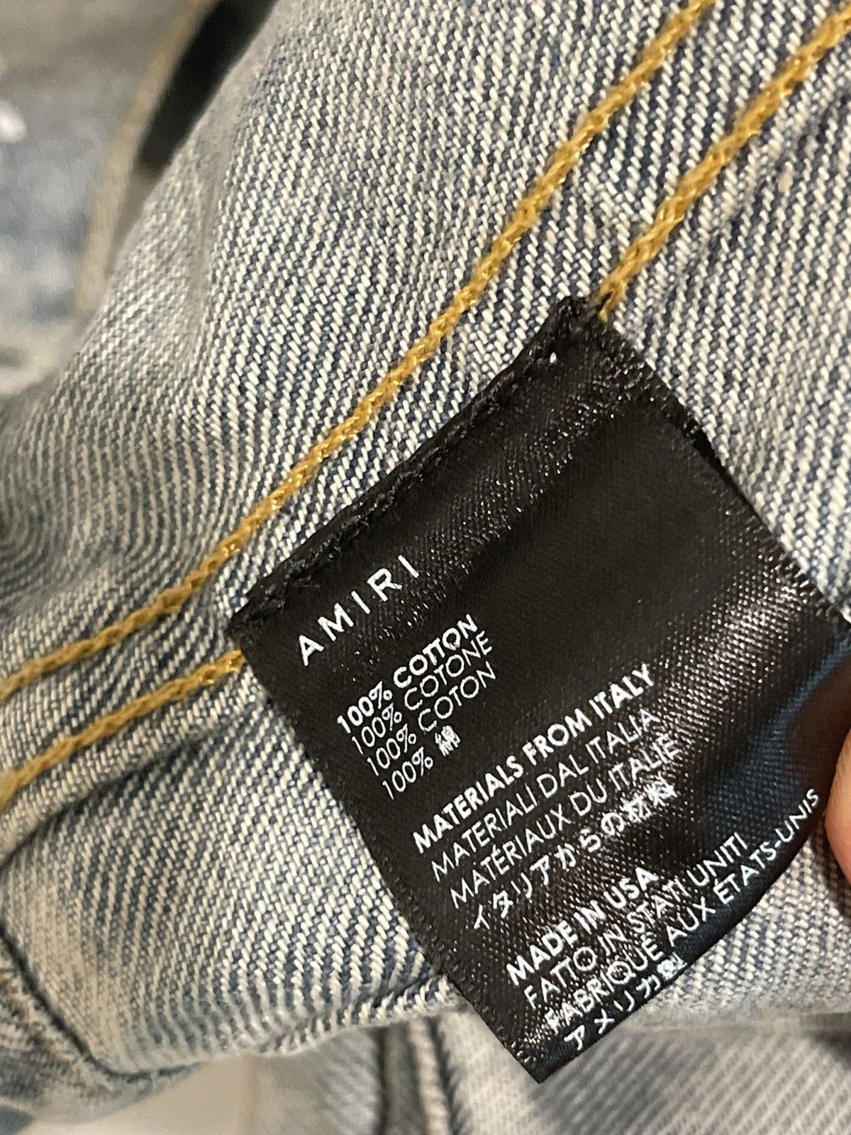 Amiri Amiri Paisley Denim Jacket Size US M / EU 48-50 / 2 - 4 Thumbnail