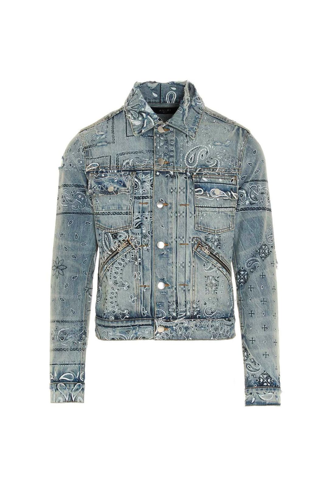 Amiri Amiri Paisley Denim Jacket Size US M / EU 48-50 / 2 - 6 Thumbnail