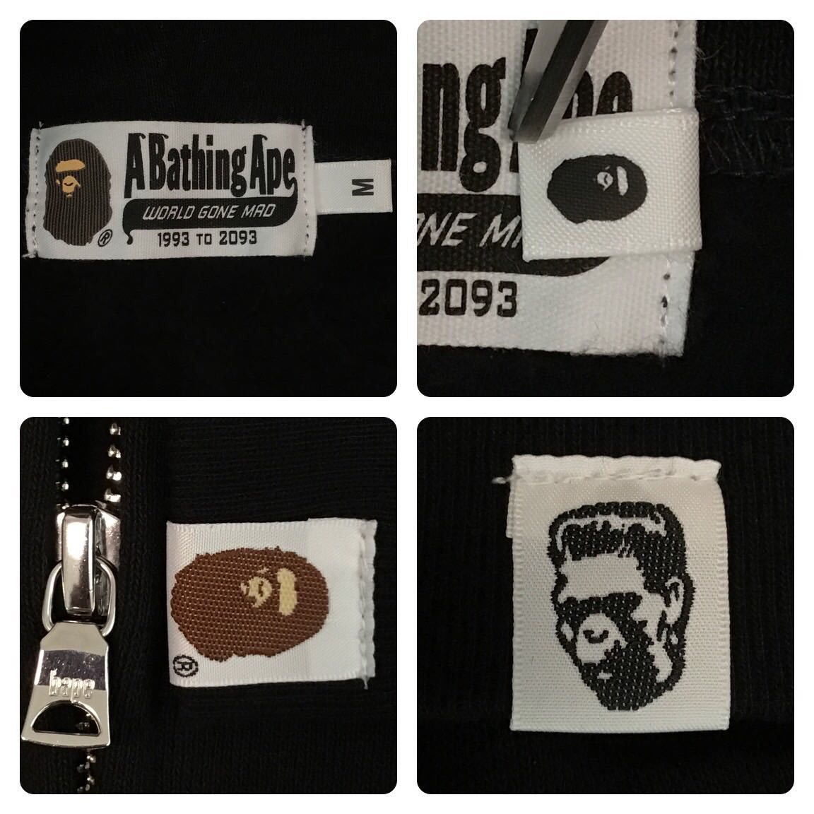 Bape BAPE Shark full zip hoodie black Size US M / EU 48-50 / 2 - 8 Thumbnail