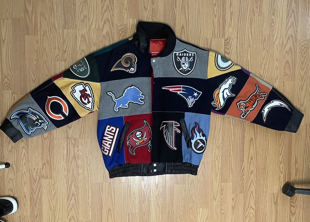 Reebok NFL x Reebok x Jeff Hamilton All Over Teams Leather Bomber