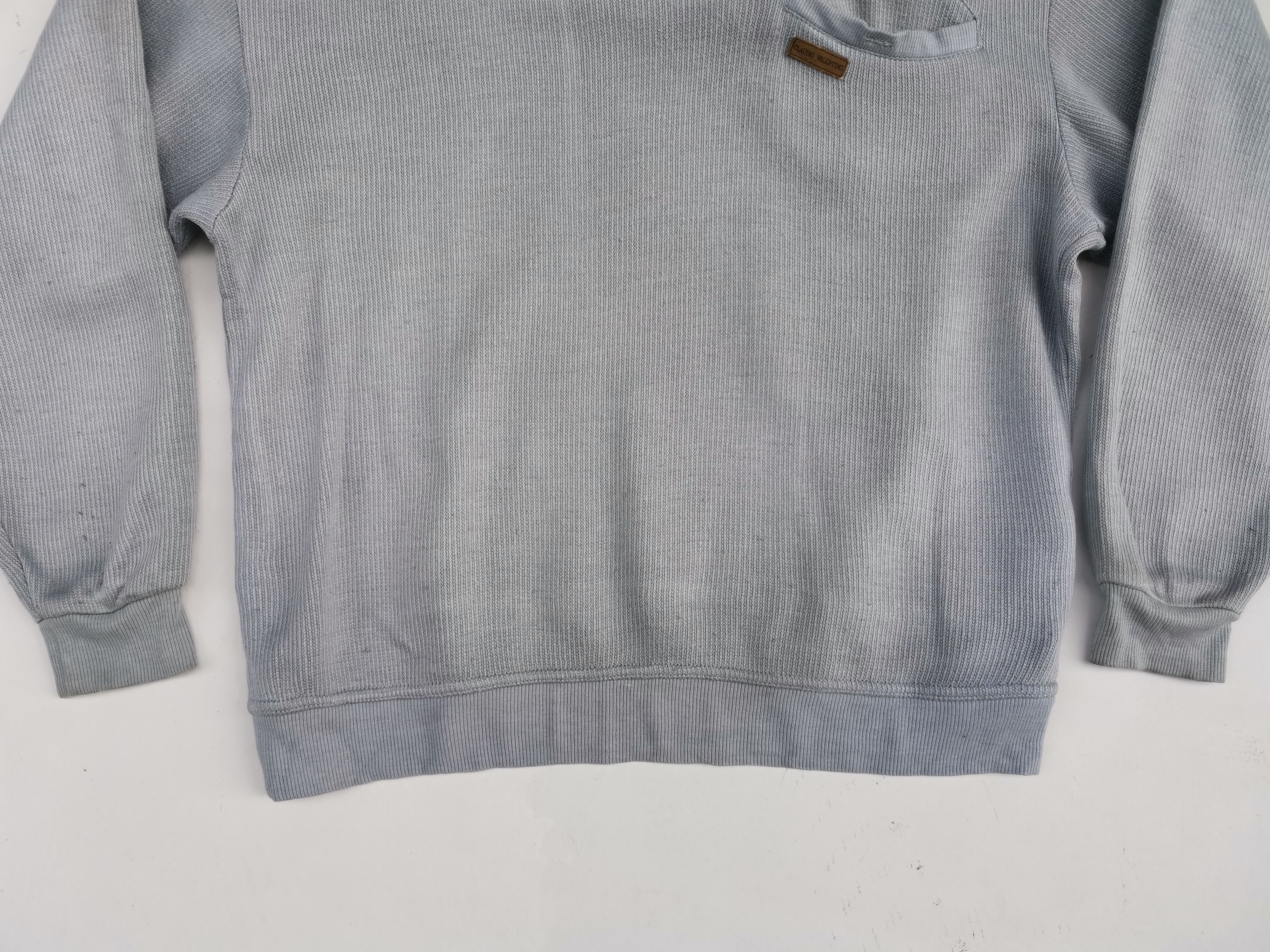 Valentino Vintage Claudio Valentino Small Logo Sweatshirt Size US L / EU 52-54 / 3 - 5 Thumbnail