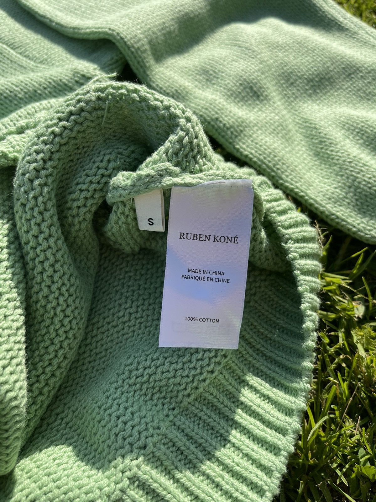 Ruben Kone Ruben Kone cropped knit cardigan size small in mint Size US S / EU 44-46 / 1 - 7 Thumbnail