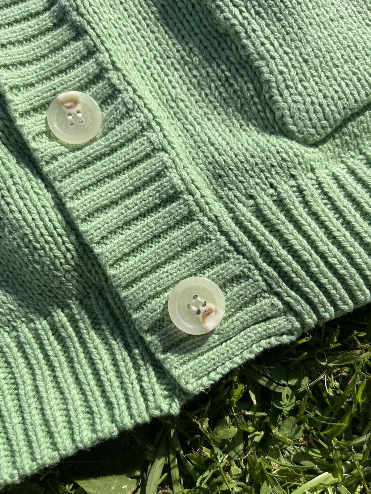 Ruben Kone Ruben Kone cropped knit cardigan size small in mint Size US S / EU 44-46 / 1 - 6 Thumbnail