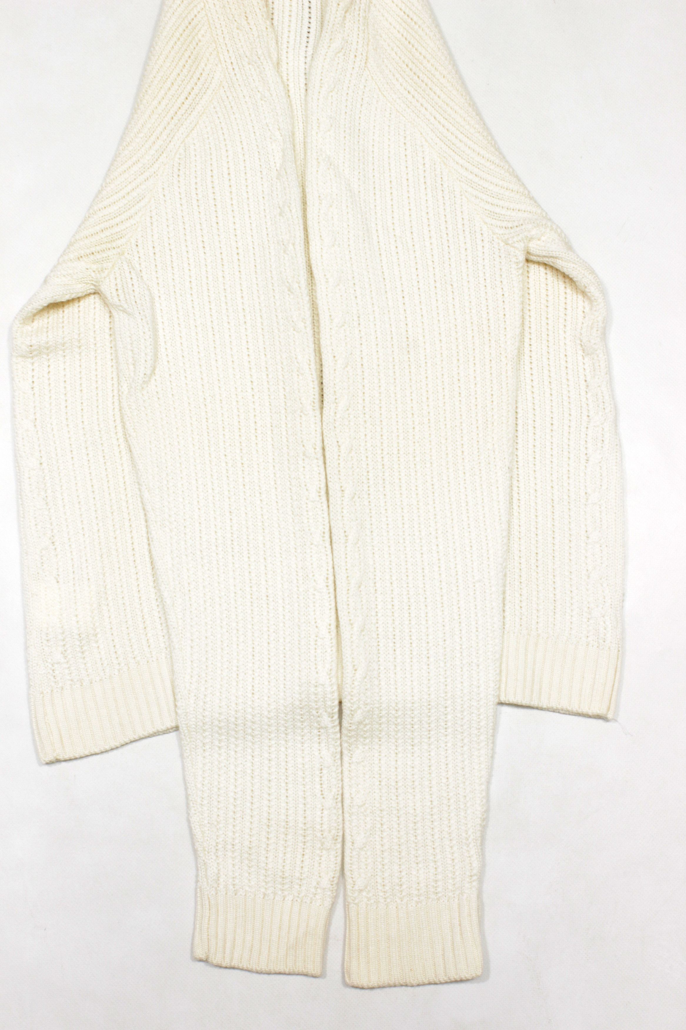 Versace 90S Logo Cable Wool Zip Knit Vintage Size US M / EU 48-50 / 2 - 8 Thumbnail