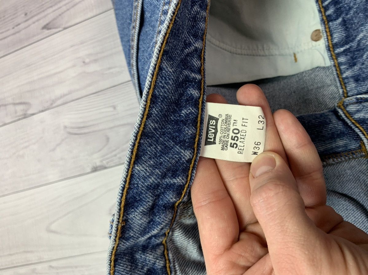 Levi's Vintage denim jeans Levis 550 orange tab W36L32 Size US 36 / EU 52 - 5 Thumbnail