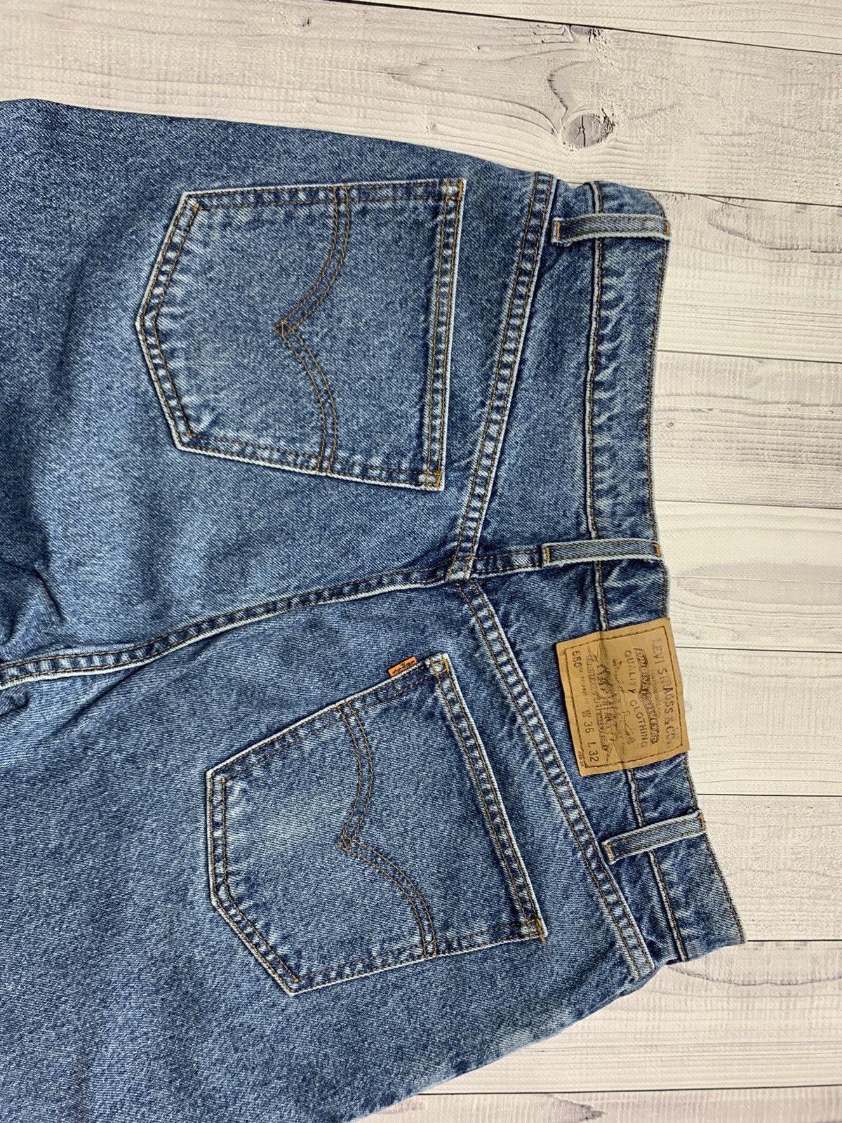 Levi's Vintage denim jeans Levis 550 orange tab W36L32 Size US 36 / EU 52 - 8 Thumbnail