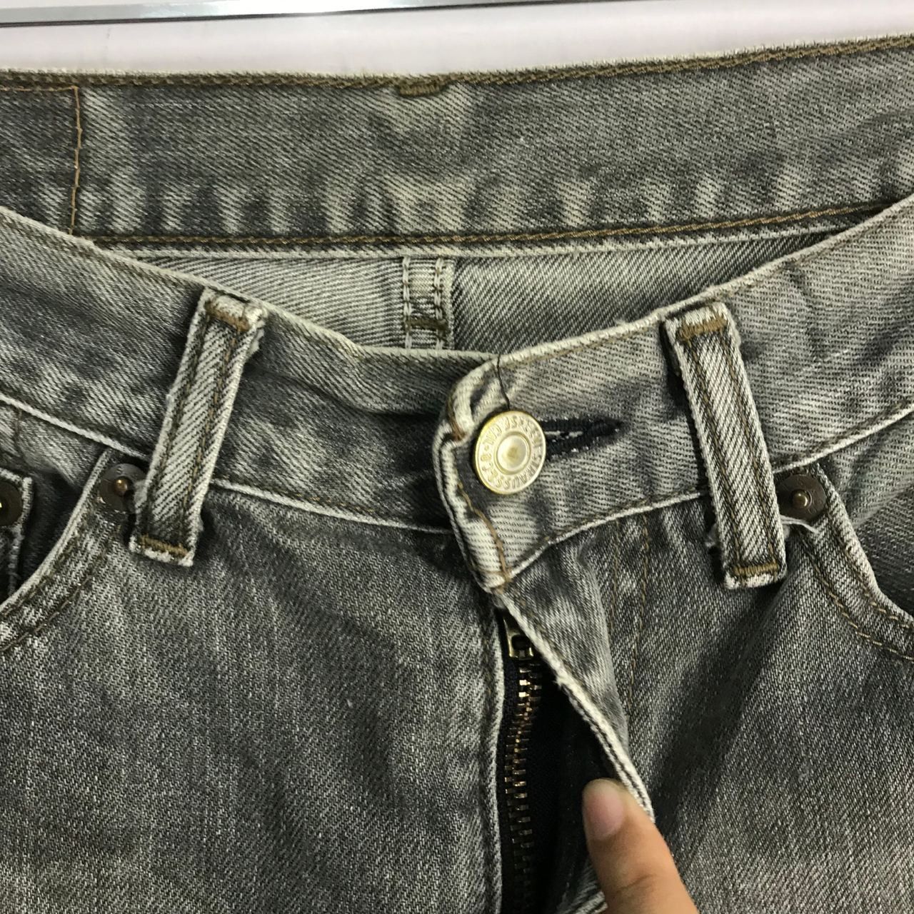 Japanese Brand × Levi's 🔥 Vintage Levi's 502 Art Skeleton Denim Jeans Size US 28 / EU 44 - 5 Thumbnail