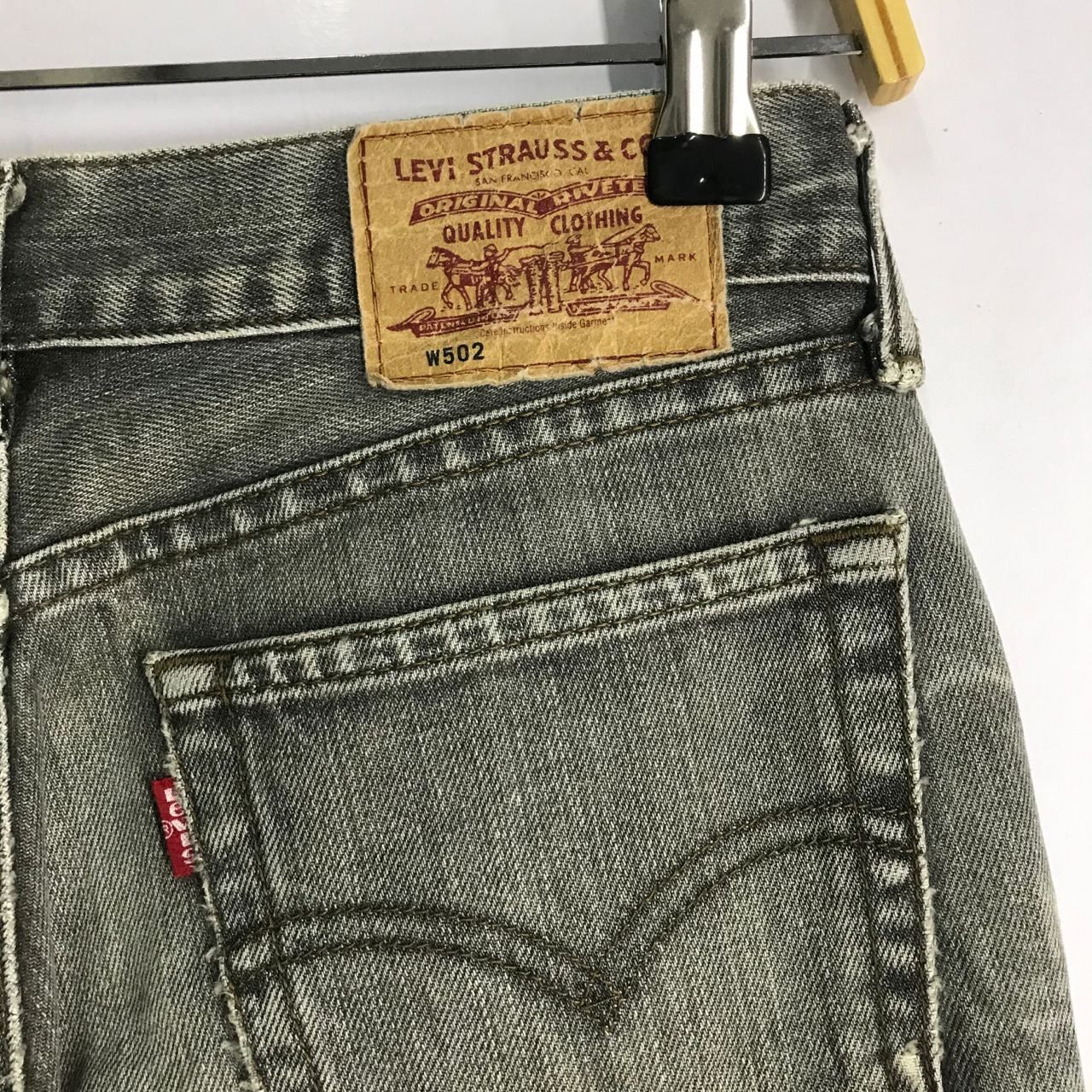 Japanese Brand × Levi's 🔥 Vintage Levi's 502 Art Skeleton Denim Jeans Size US 28 / EU 44 - 8 Thumbnail