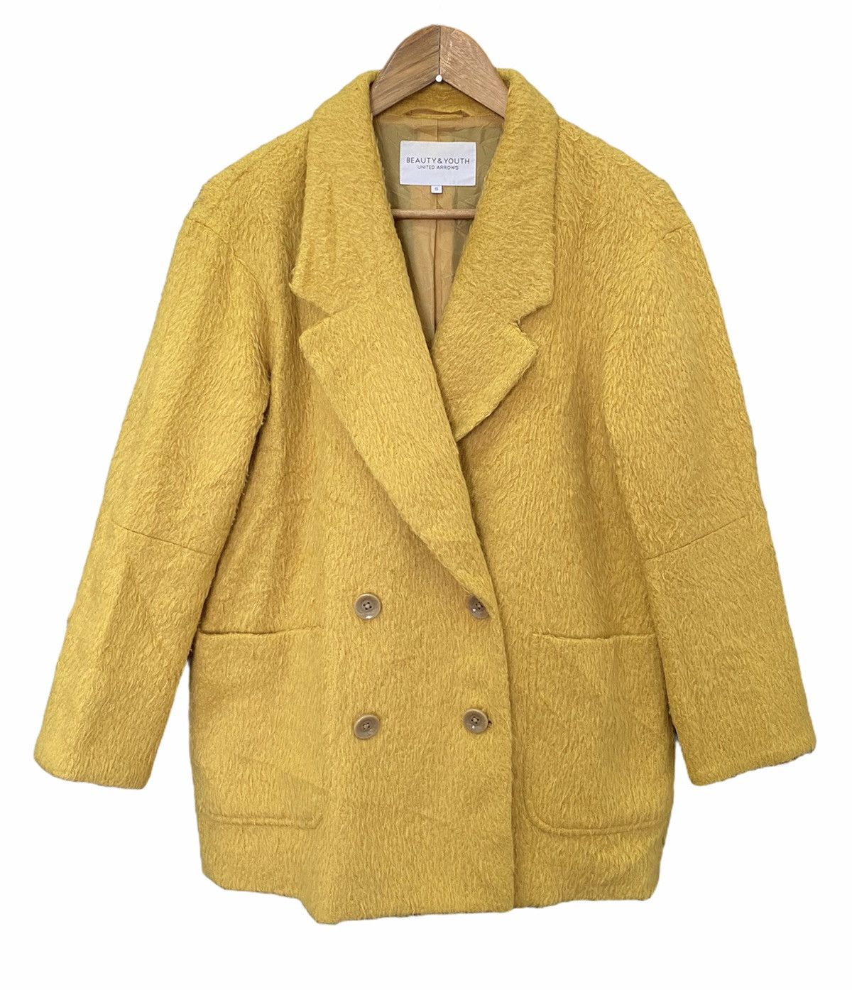 Undercover × United Arrows 🔥Made in Japan United Arrows Yellow Mustard Mink Fur Coat Size US S / EU 44-46 / 1 - 5 Thumbnail