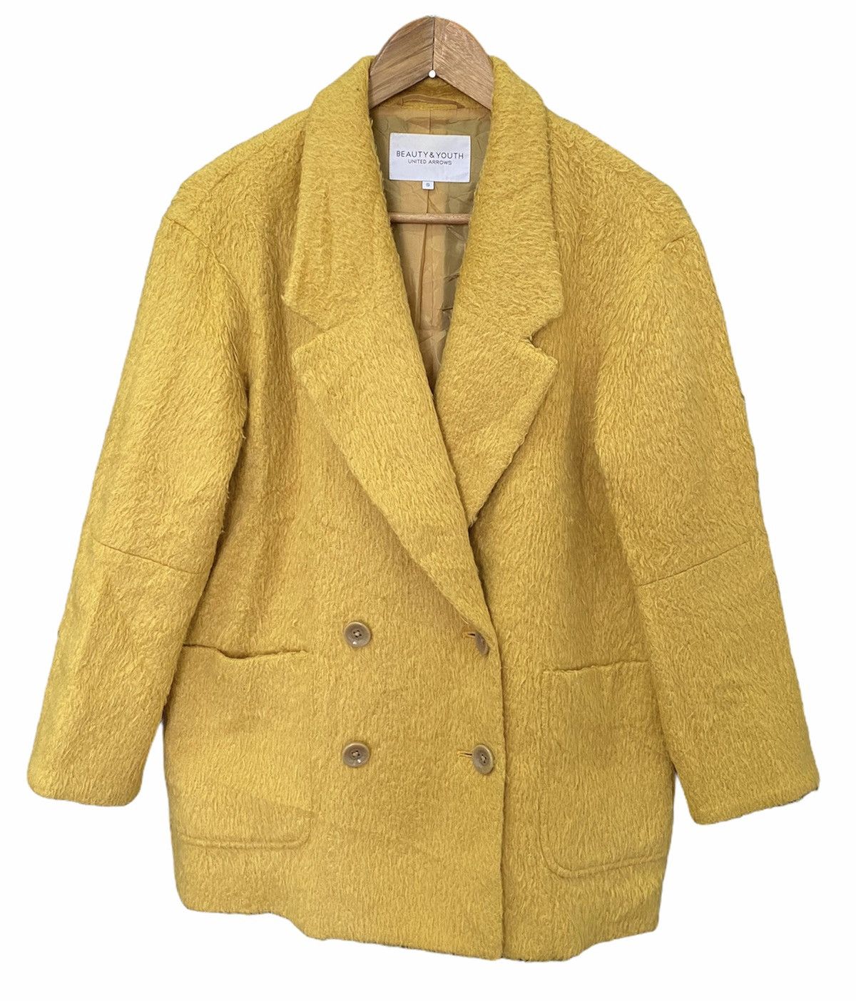 Undercover × United Arrows 🔥Made in Japan United Arrows Yellow Mustard Mink Fur Coat Size US S / EU 44-46 / 1 - 4 Thumbnail