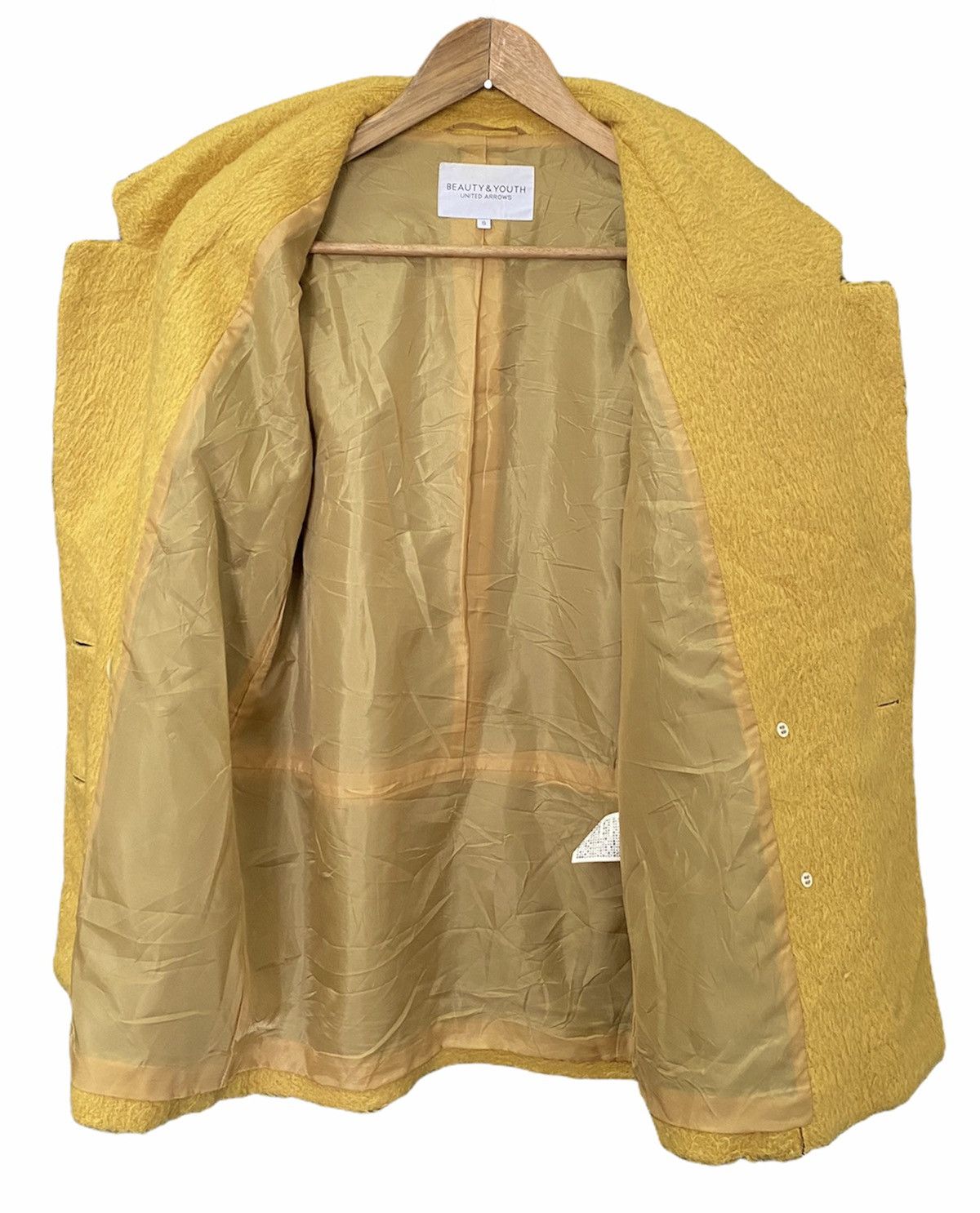 Undercover × United Arrows 🔥Made in Japan United Arrows Yellow Mustard Mink Fur Coat Size US S / EU 44-46 / 1 - 3 Thumbnail